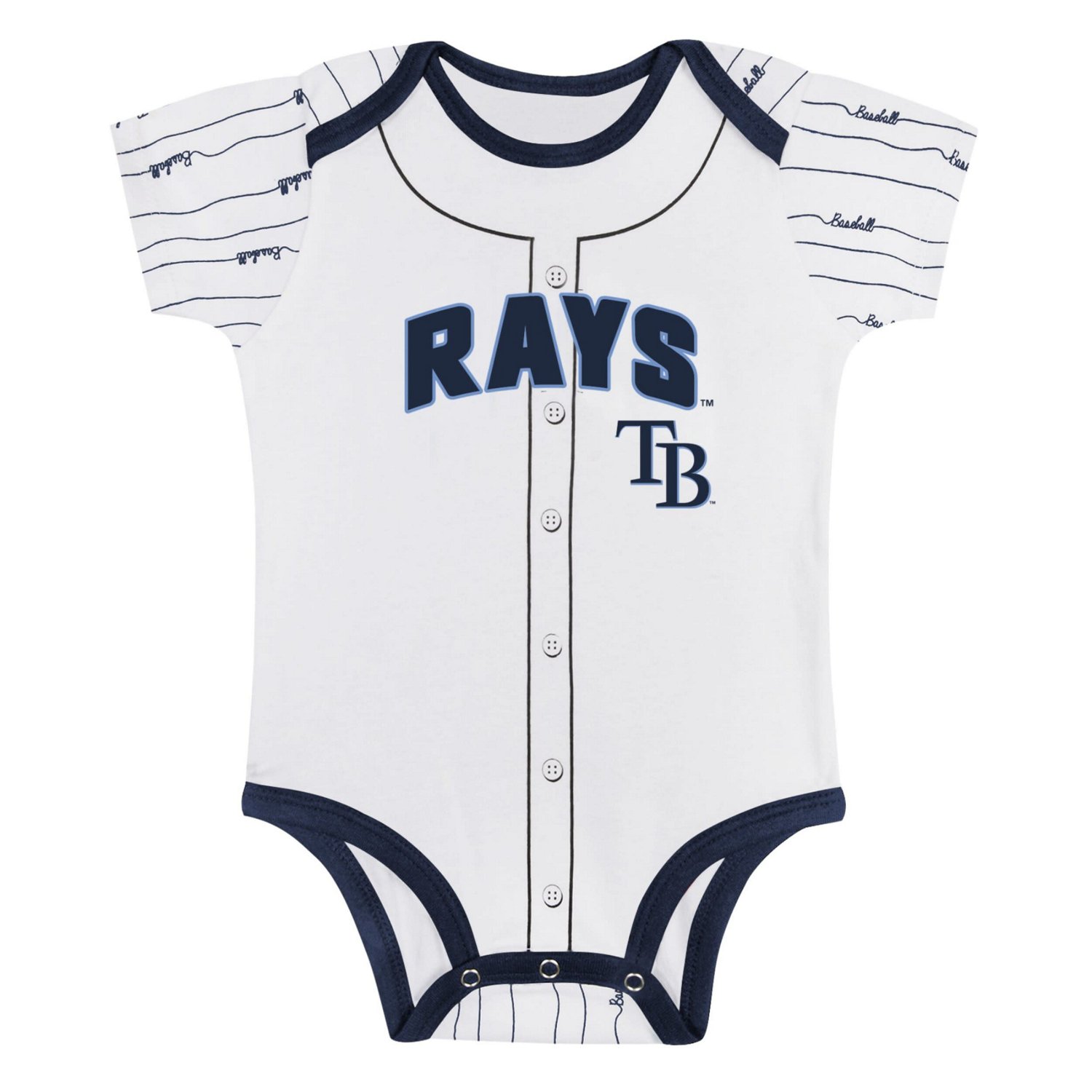 Newborn  Tampa Bay Rays Two-Pack Play Ball Bodysuit Set - view number 4