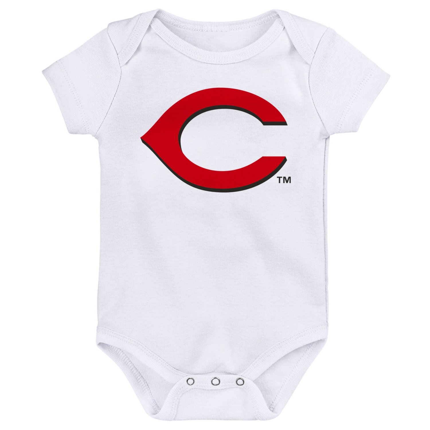Newborn  White Cincinnati s Minor League Player Three-Pack Bodysuit Set - view number 4