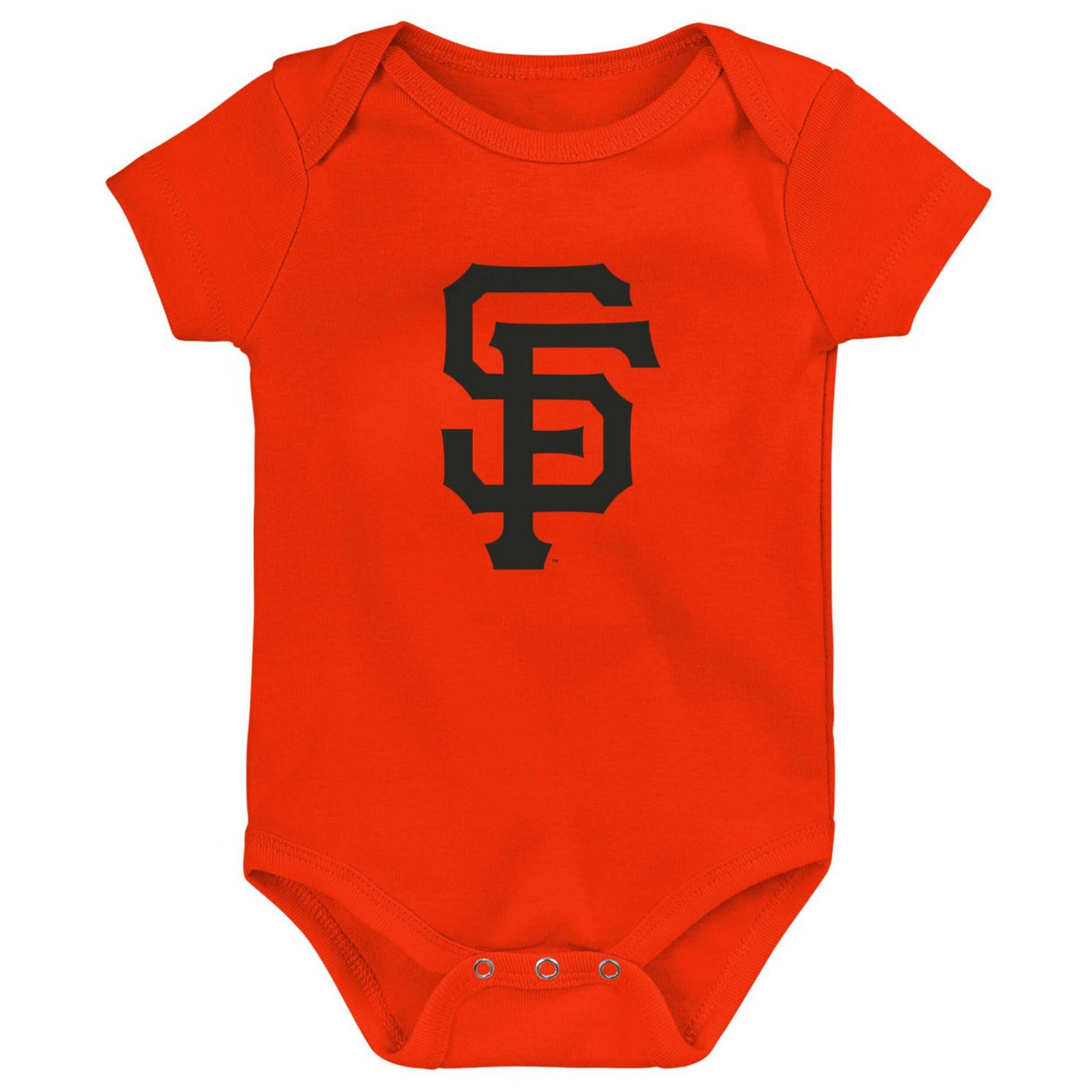 Newborn  White Heather Gray San Francisco Giants Biggest Little Fan 3-Pack Bodysuit Set - view number 2