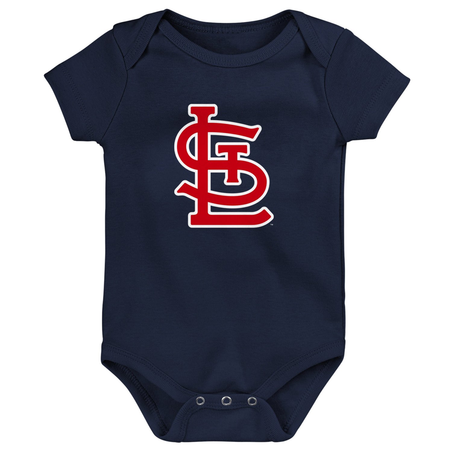 Newborn  White Heather Gray St Louis Cardinals Biggest Little Fan 3-Pack Bodysuit Set