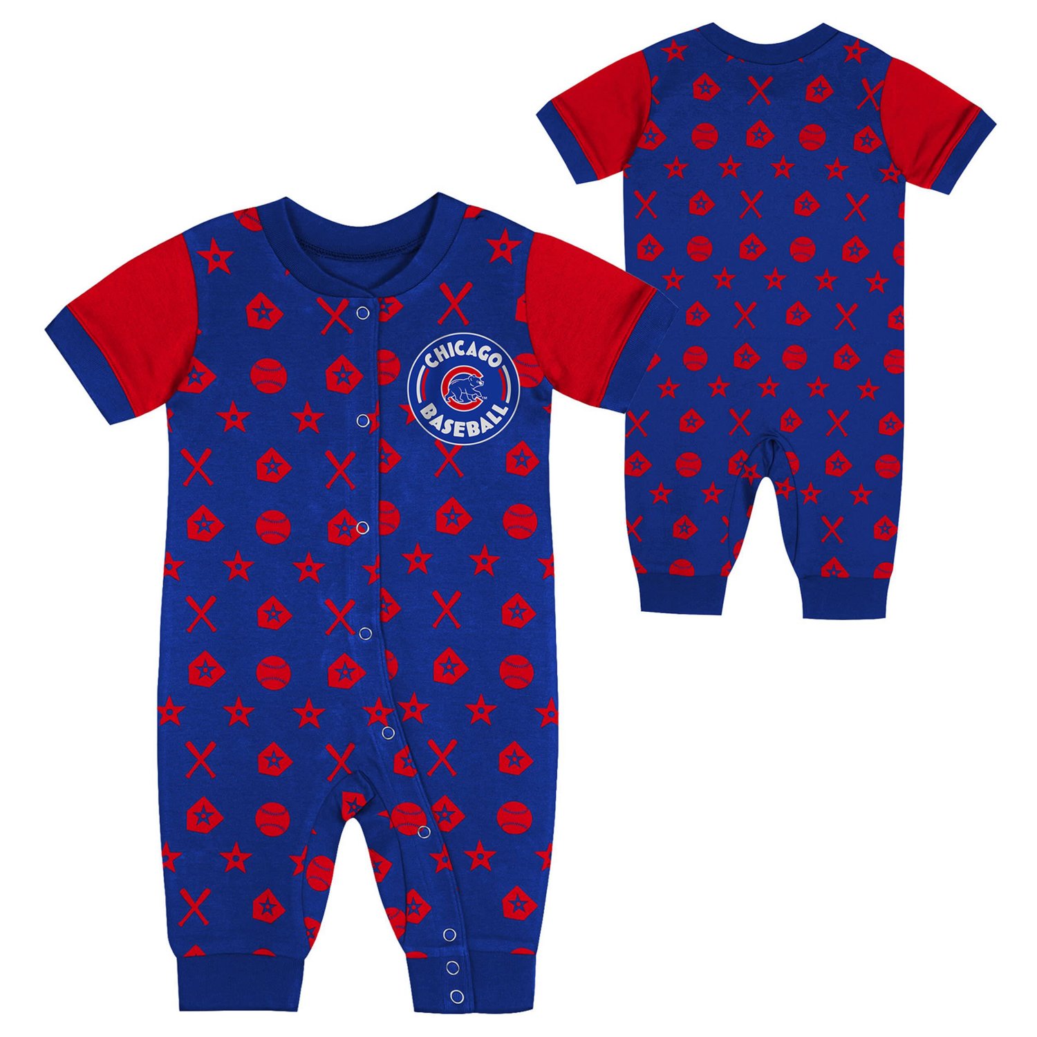 Newborn Chicago Cubs Hard 90 Coveralls