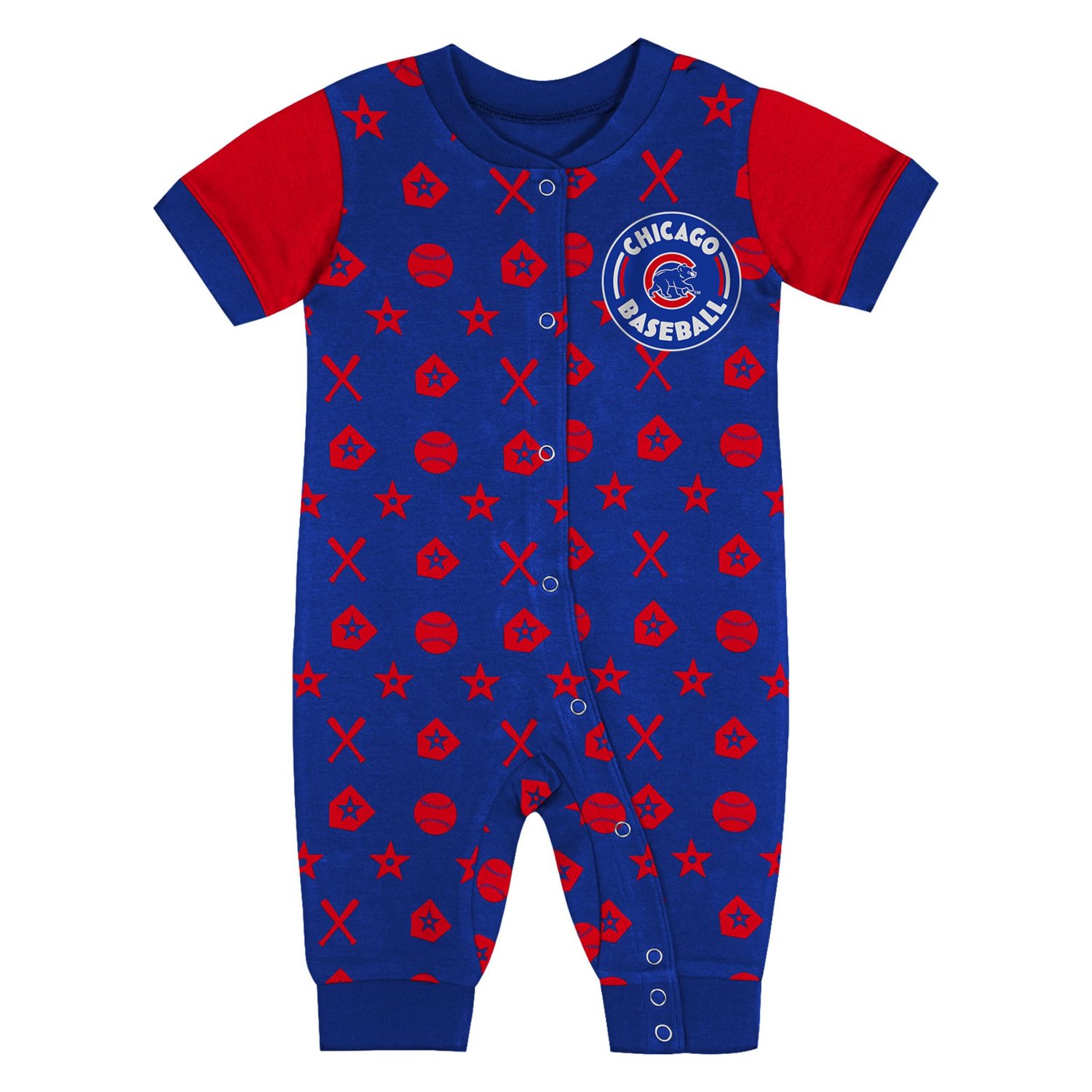 Newborn Chicago Cubs Hard 90 Coveralls - view number 2