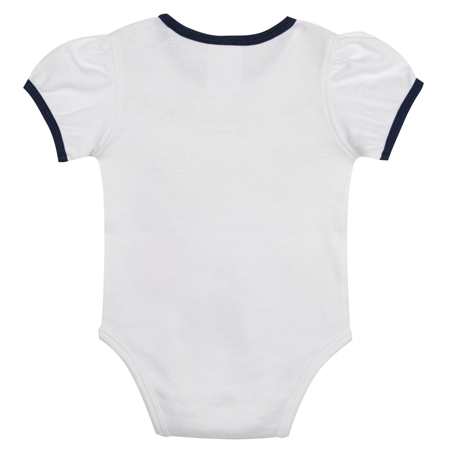 Newborn Navy Atlanta Braves Sweet Catcher 3-Piece Bodysuit Headband and Skirt Set                                                - view number 3