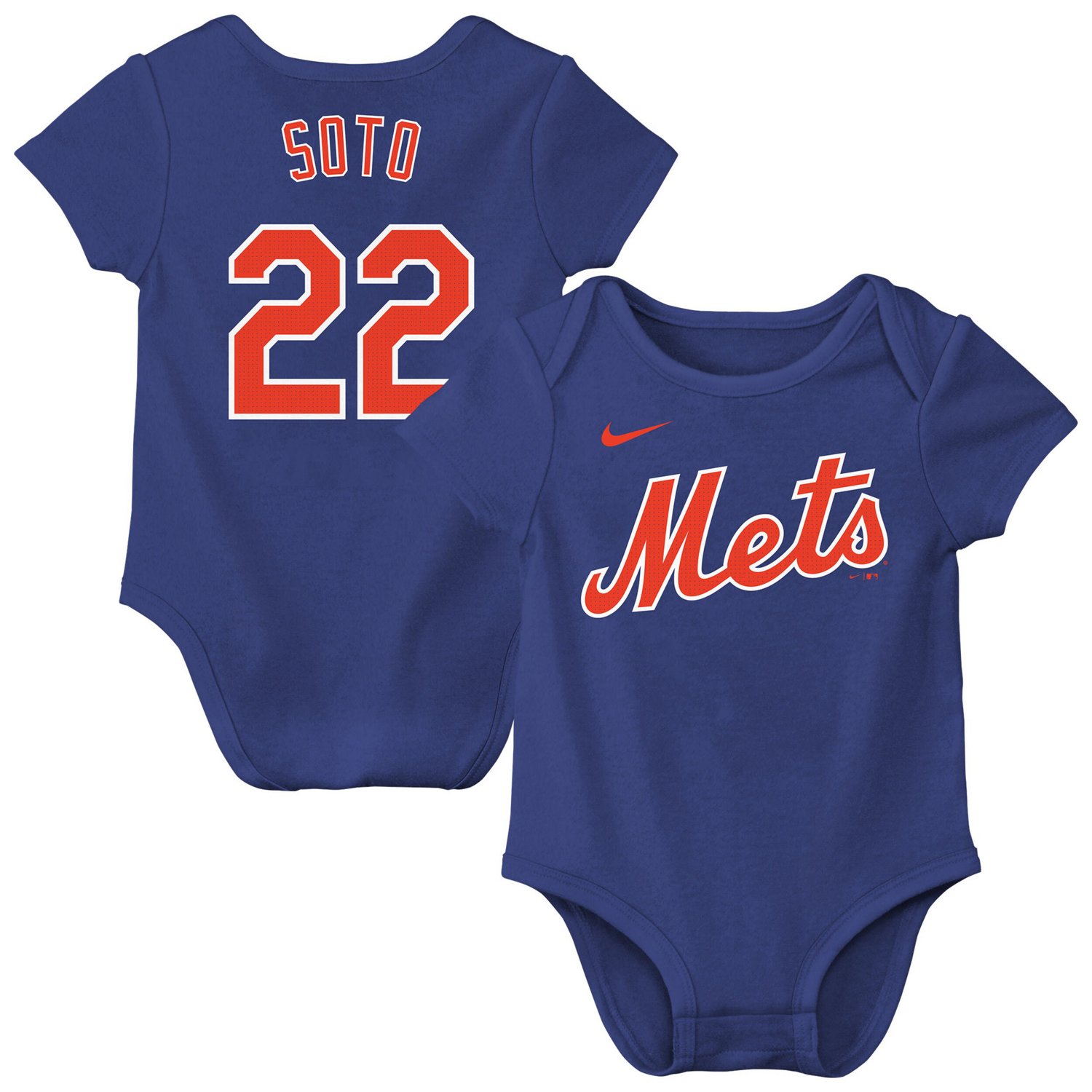 Newborn Nike Juan Soto New York Mets Name  Number Fuse Bodysuit