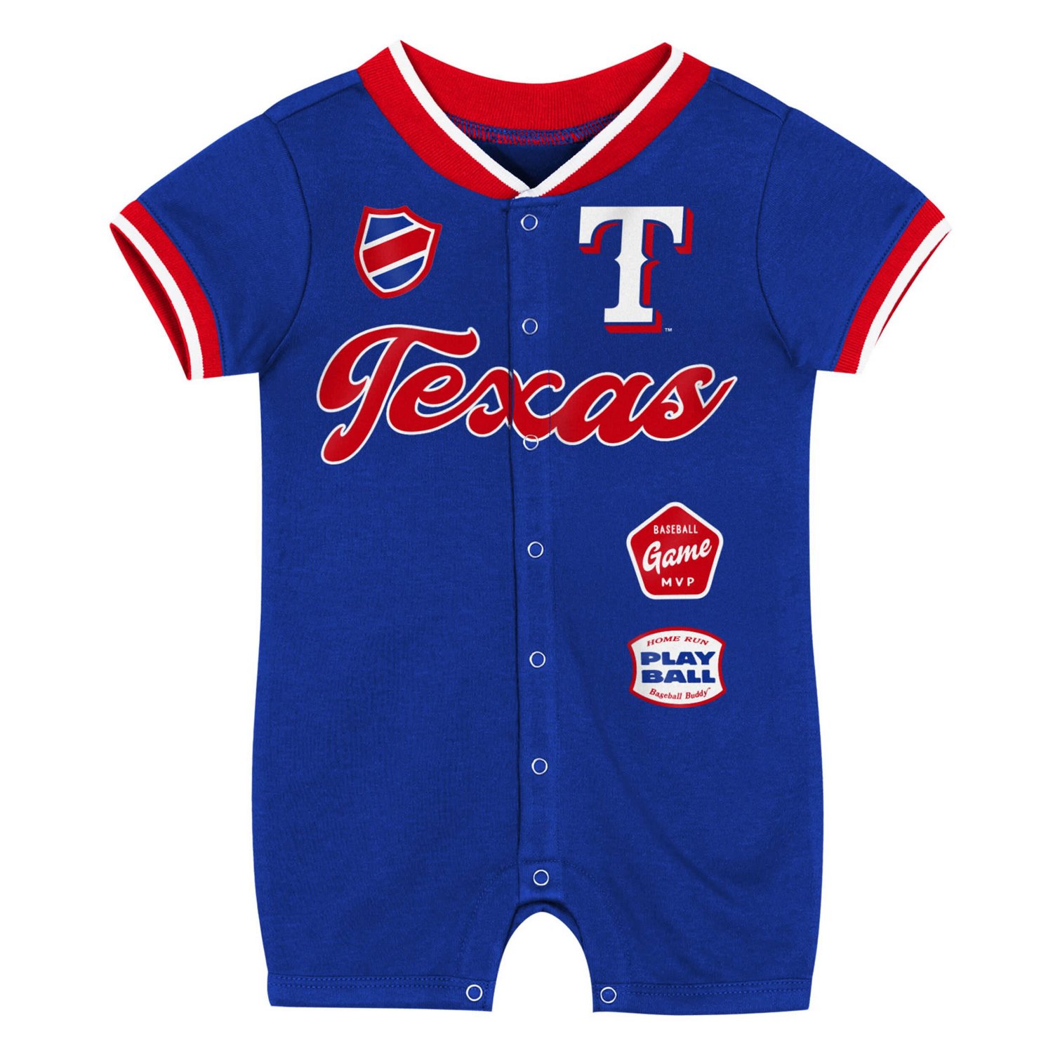 Newborn Outerstuff Texas Rangers Pinch Coverall - view number 2