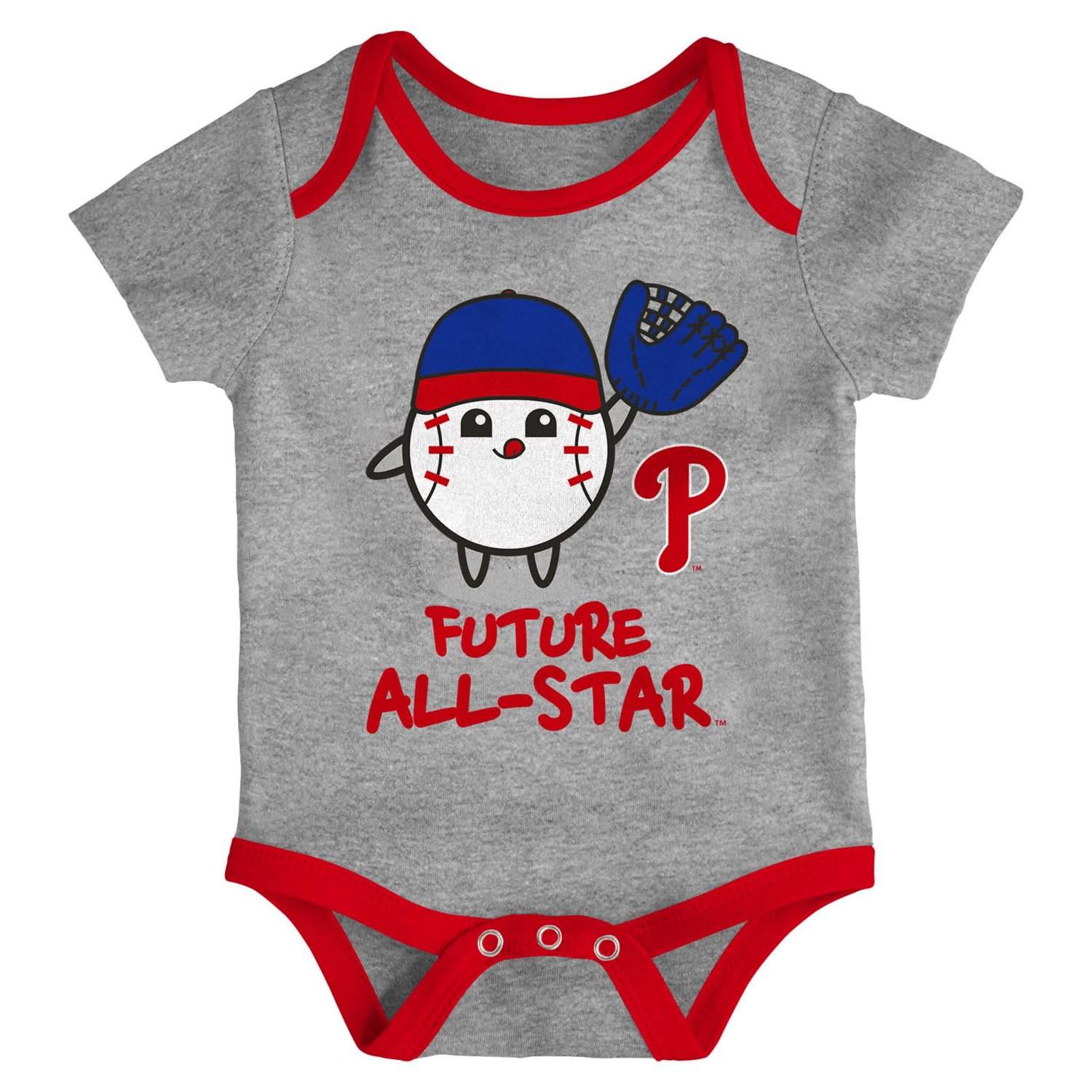 Newborn Philadelphia Phillies Triple Hit Two-Pack Bodysuit Set
