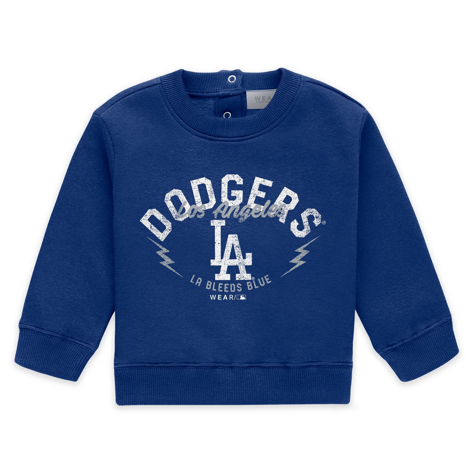 Newborn WEAR by Erin Andrews Los Angeles Dodgers Fleece Crewneck and Pants Set - view number 2
