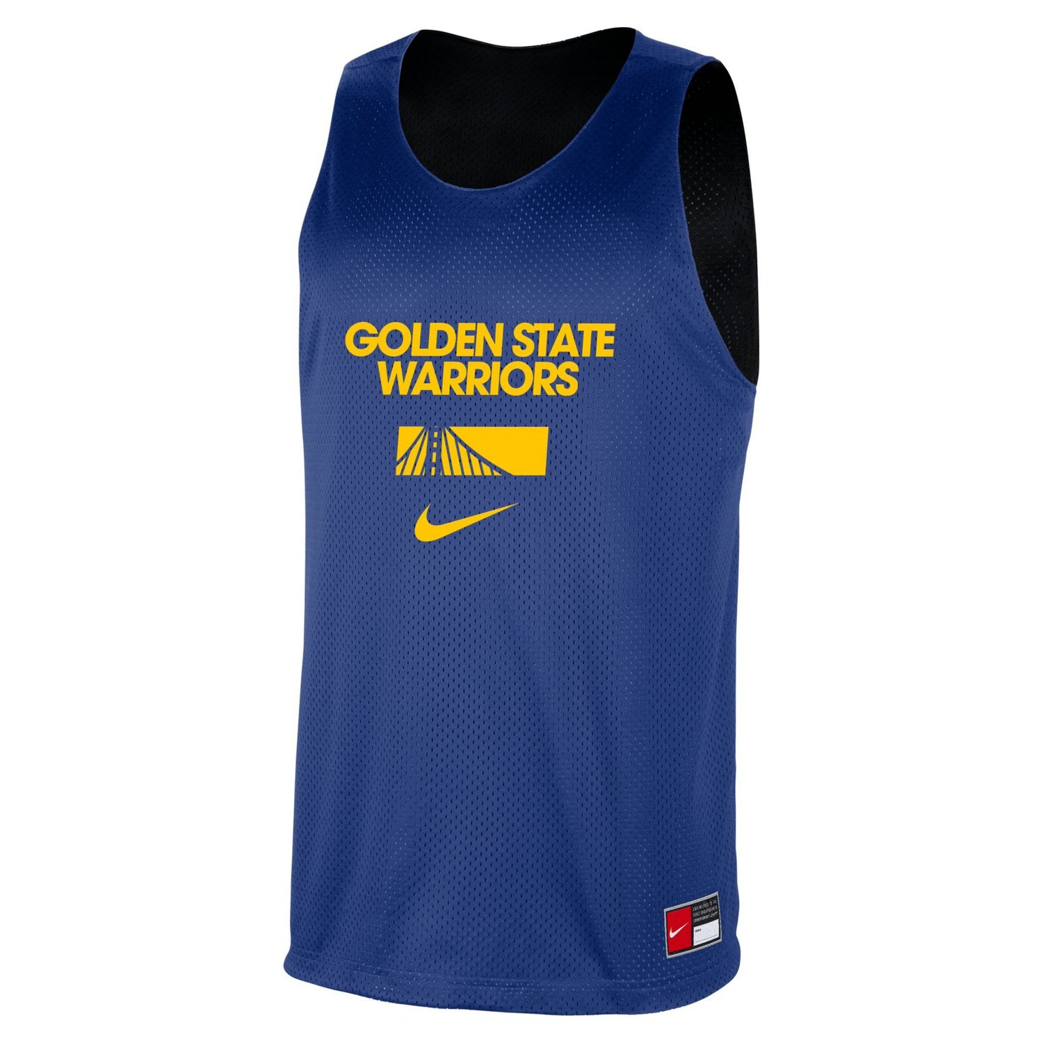 Nike Black Golden State Warriors Courtside Reversible Mesh Practice Jersey - view number 2