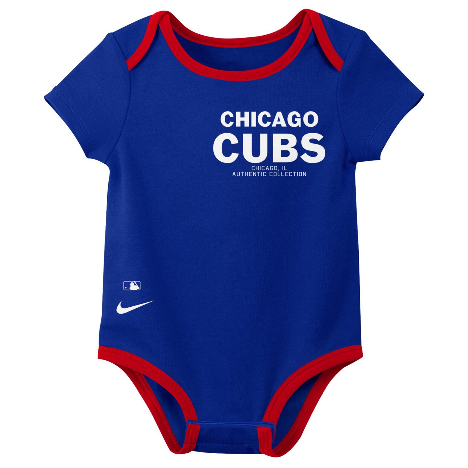Nike Chicago Cubs Authentic Collection Three-Pack Bodysuit Set - view number 3