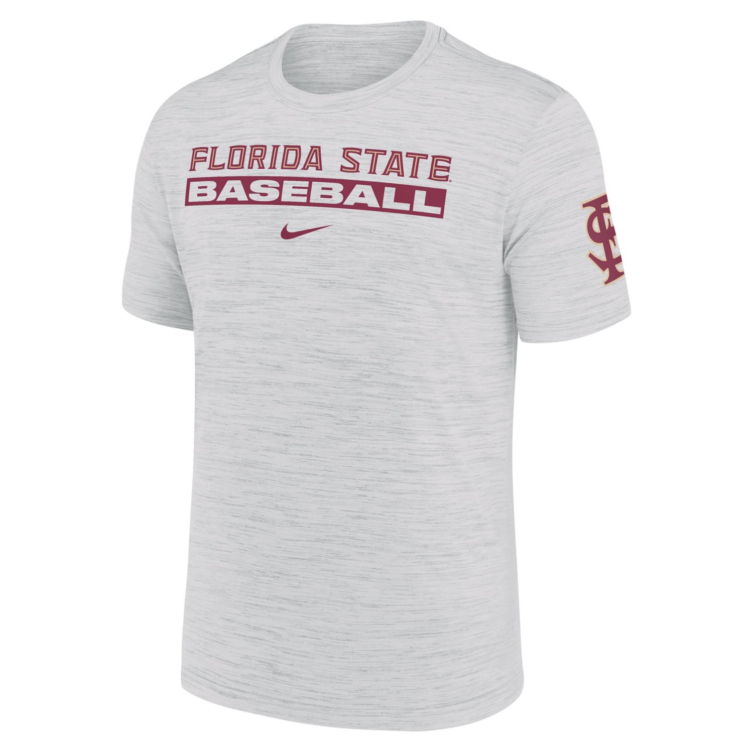 Nike Florida State Seminoles Velocity Baseball Wordmark Stack Performance T-Shirt - view number 2