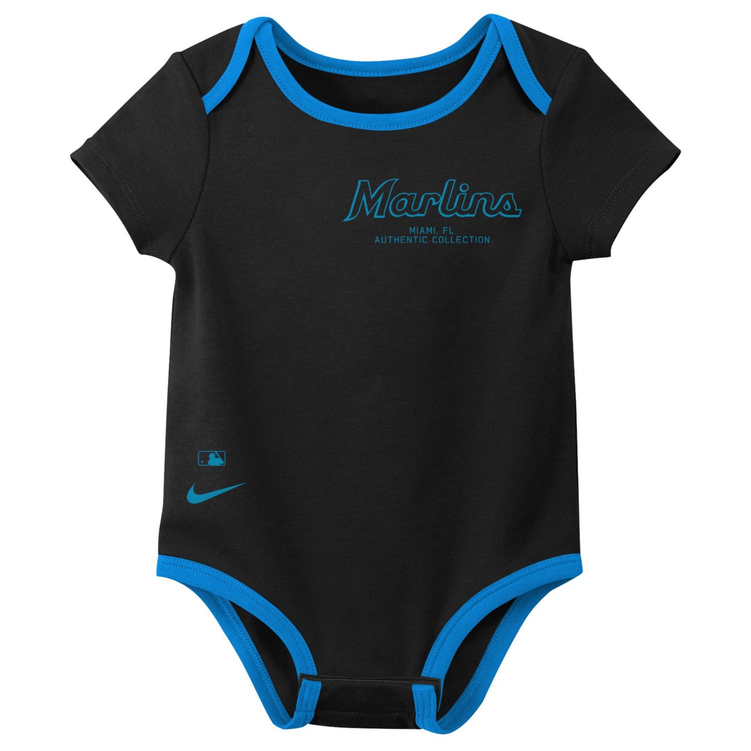 Nike Miami Marlins Authentic Collection Three-Pack Bodysuit Set
