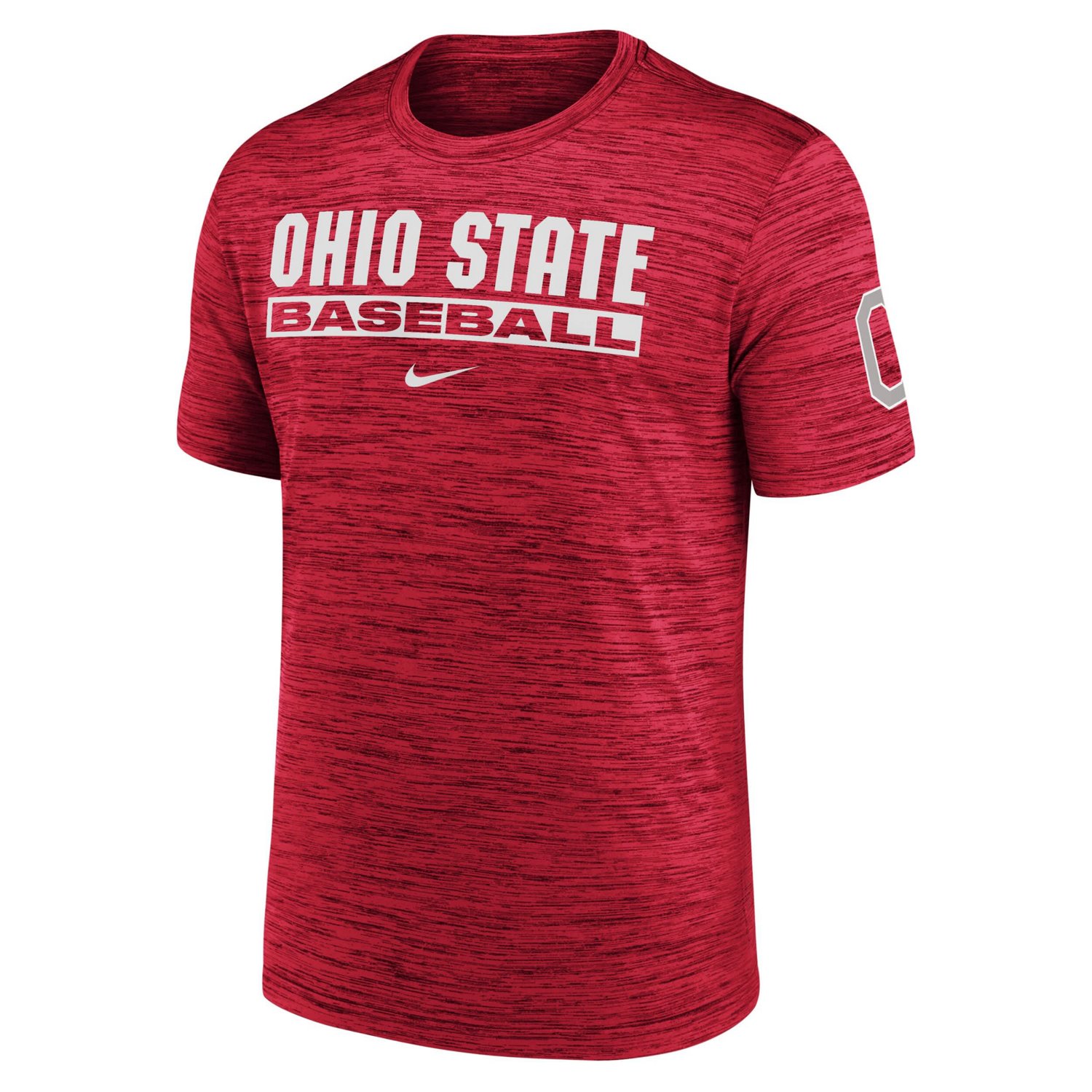 Nike Ohio State Buckeyes Velocity Baseball Wordmark Stack Performance T-Shirt - view number 2