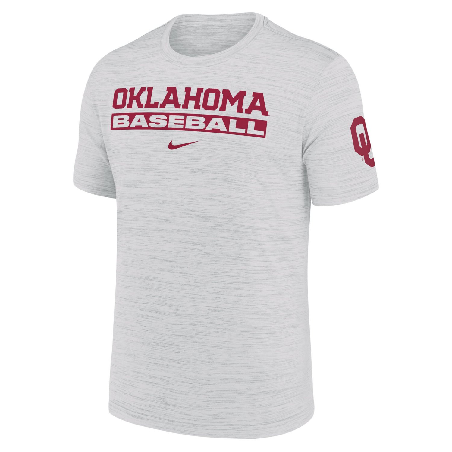 Nike Oklahoma Sooners Velocity Baseball Wordmark Stack Performance T-Shirt - view number 2