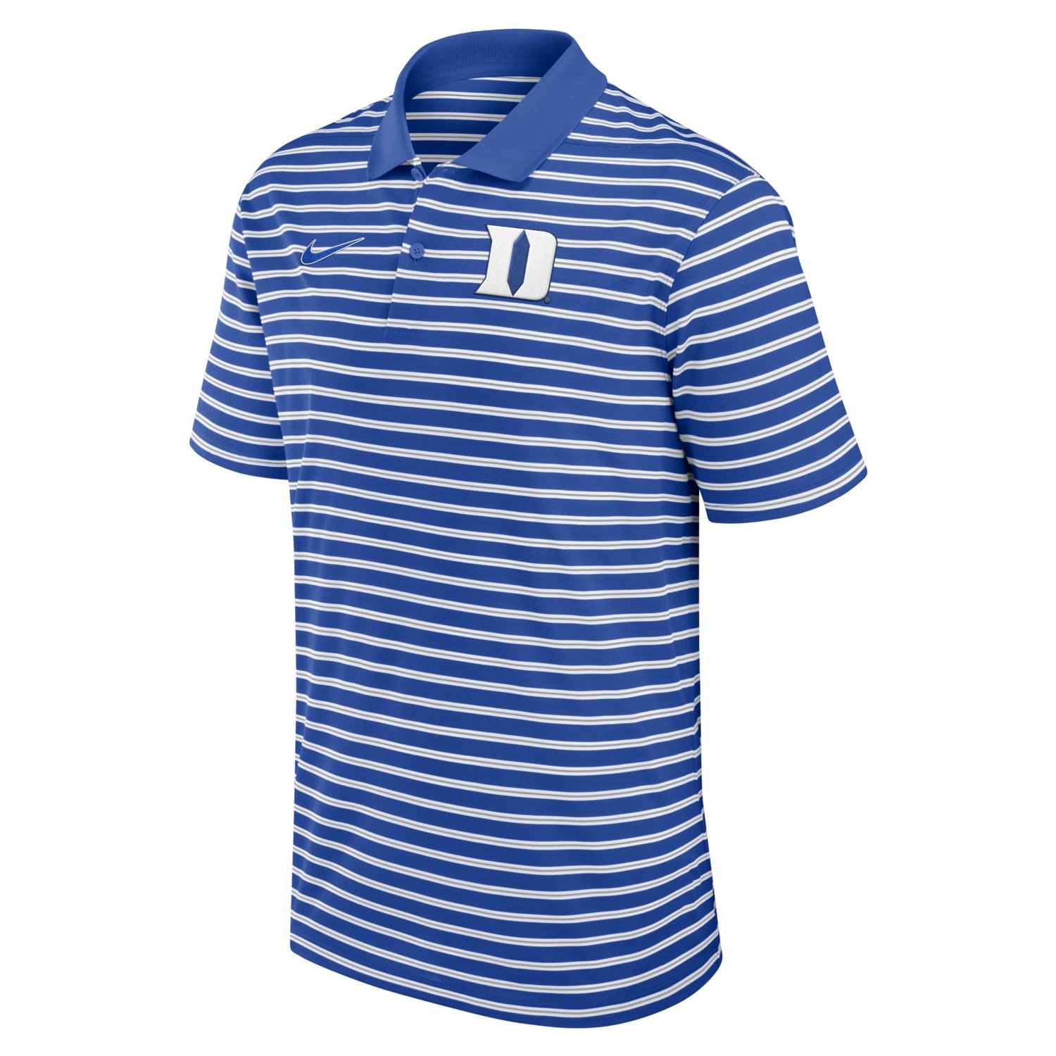 Nike White Duke Blue Devils Primetime Victory Striped Performance Polo - view number 2
