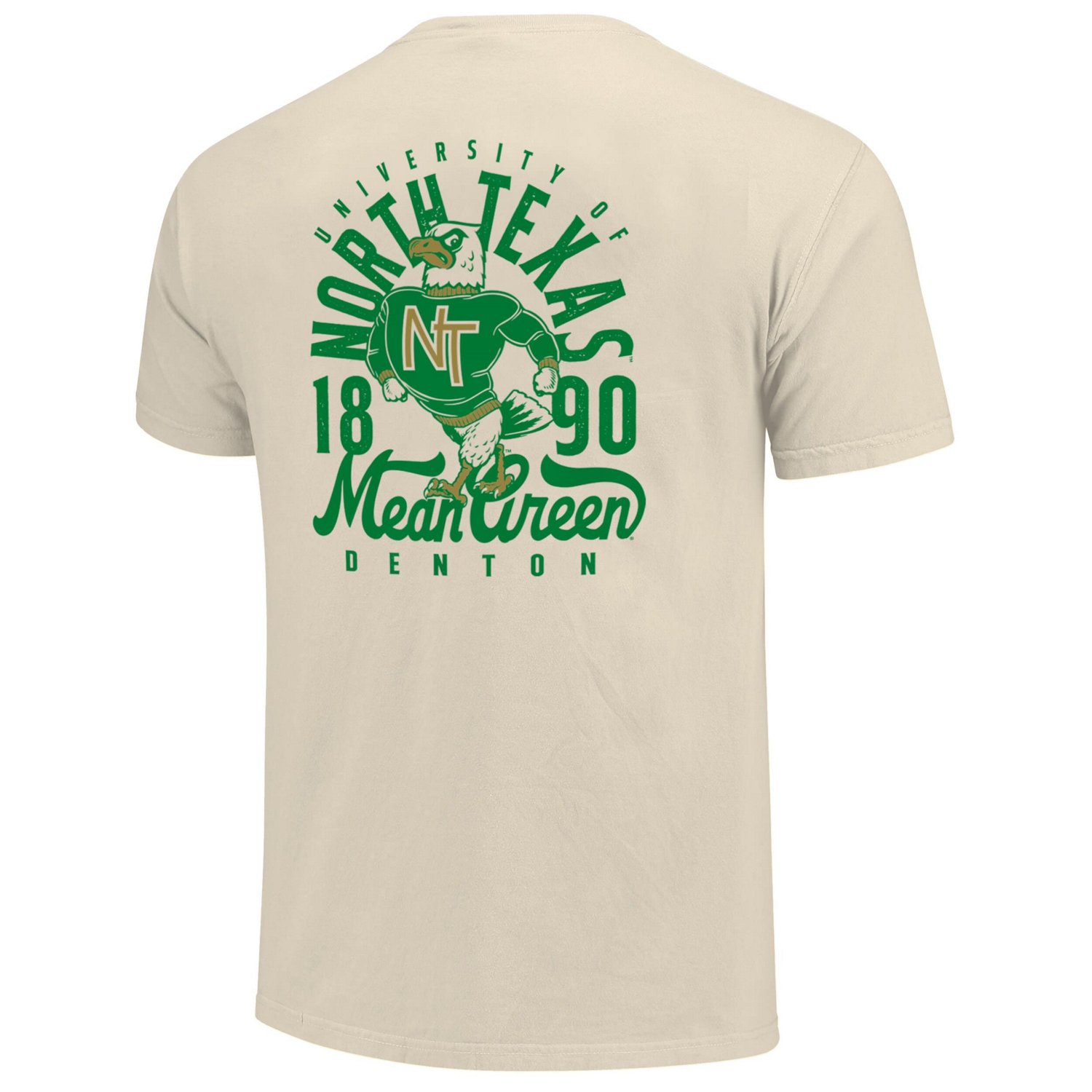 North Texas Mean Green Comfort Colors Mascot Overlay T-Shirt - view number 3