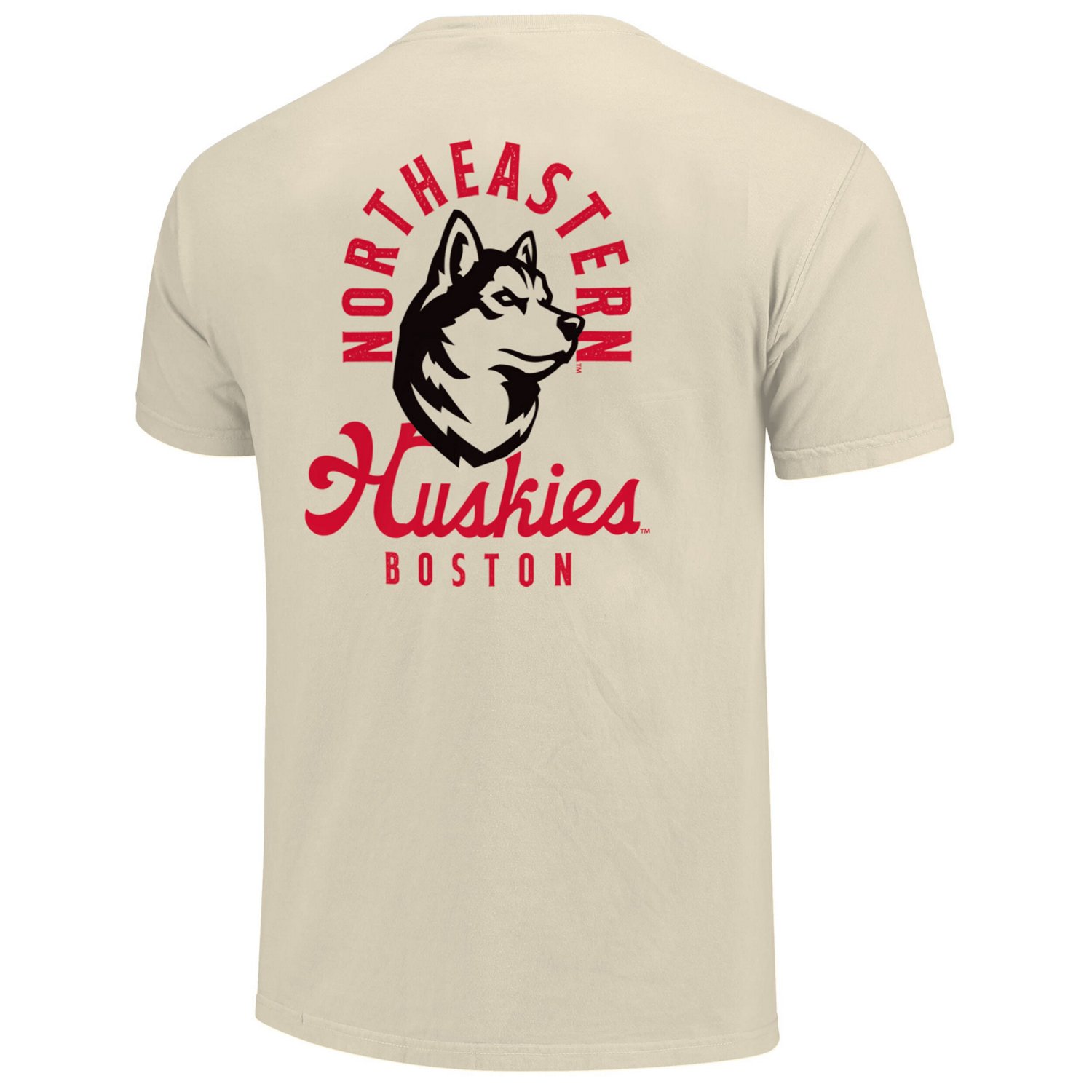 Northeastern Huskies Comfort Colors Mascot Overlay T-Shirt - view number 3
