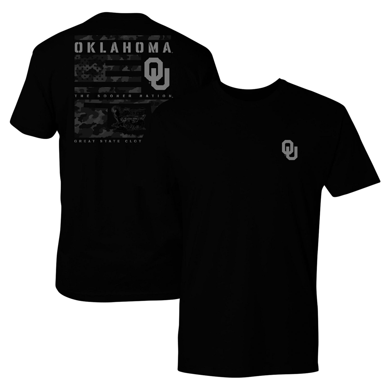 Oklahoma Sooners Camo Flag Panel T-Shirt