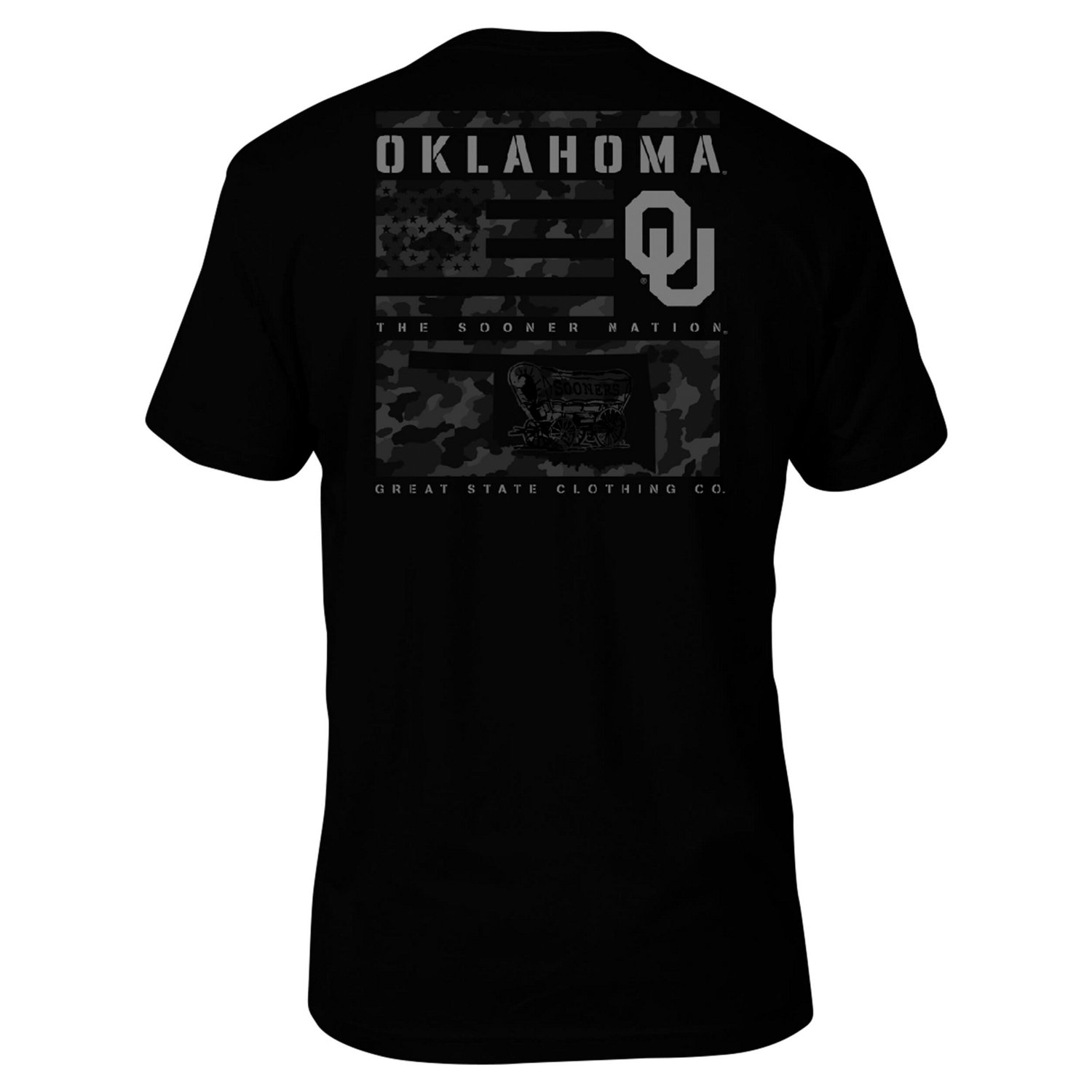 Oklahoma Sooners Camo Flag Panel T-Shirt - view number 3