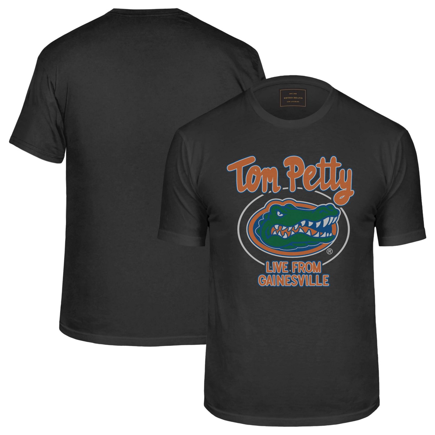 Original Retro Brand Tom Petty Florida Gators Label T-Shirt