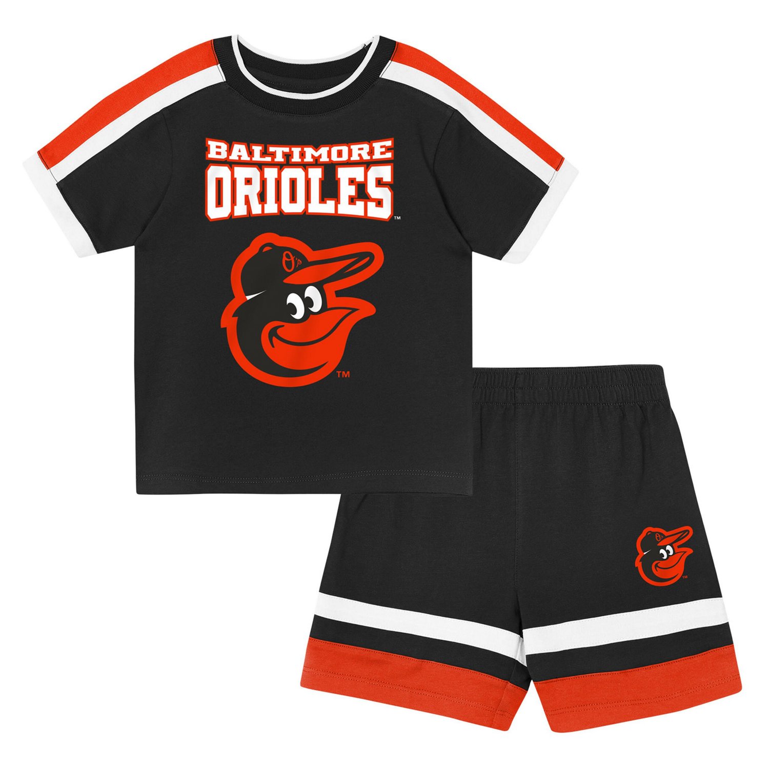 Outerstuff Baltimore Orioles Ground Ball T-Shirt Shorts Set