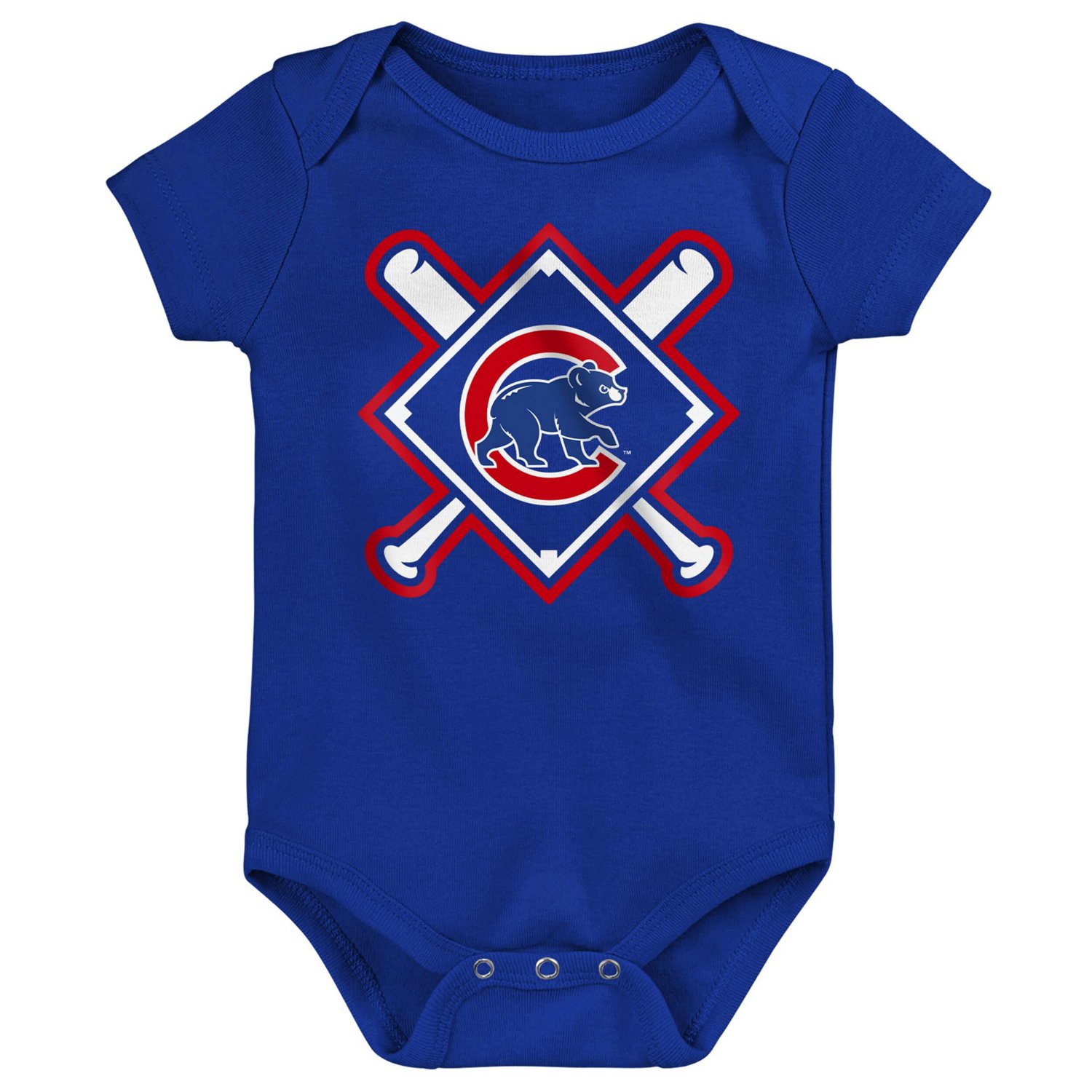 Outerstuff Chicago Cubs Home Plate 3-Piece Creeper Set - view number 4