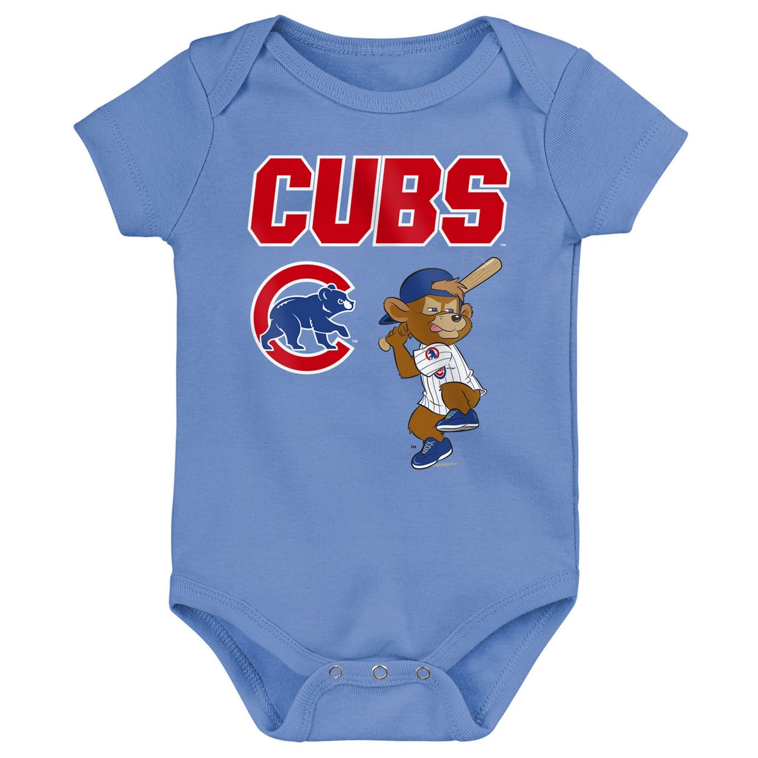 Outerstuff Chicago Cubs Home Plate 3-Piece Creeper Set - view number 2