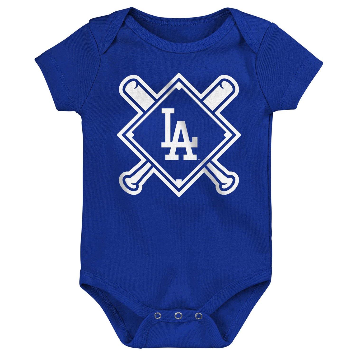 Outerstuff Los Angeles Dodgers Home Plate 3-Piece Creeper Set - view number 4