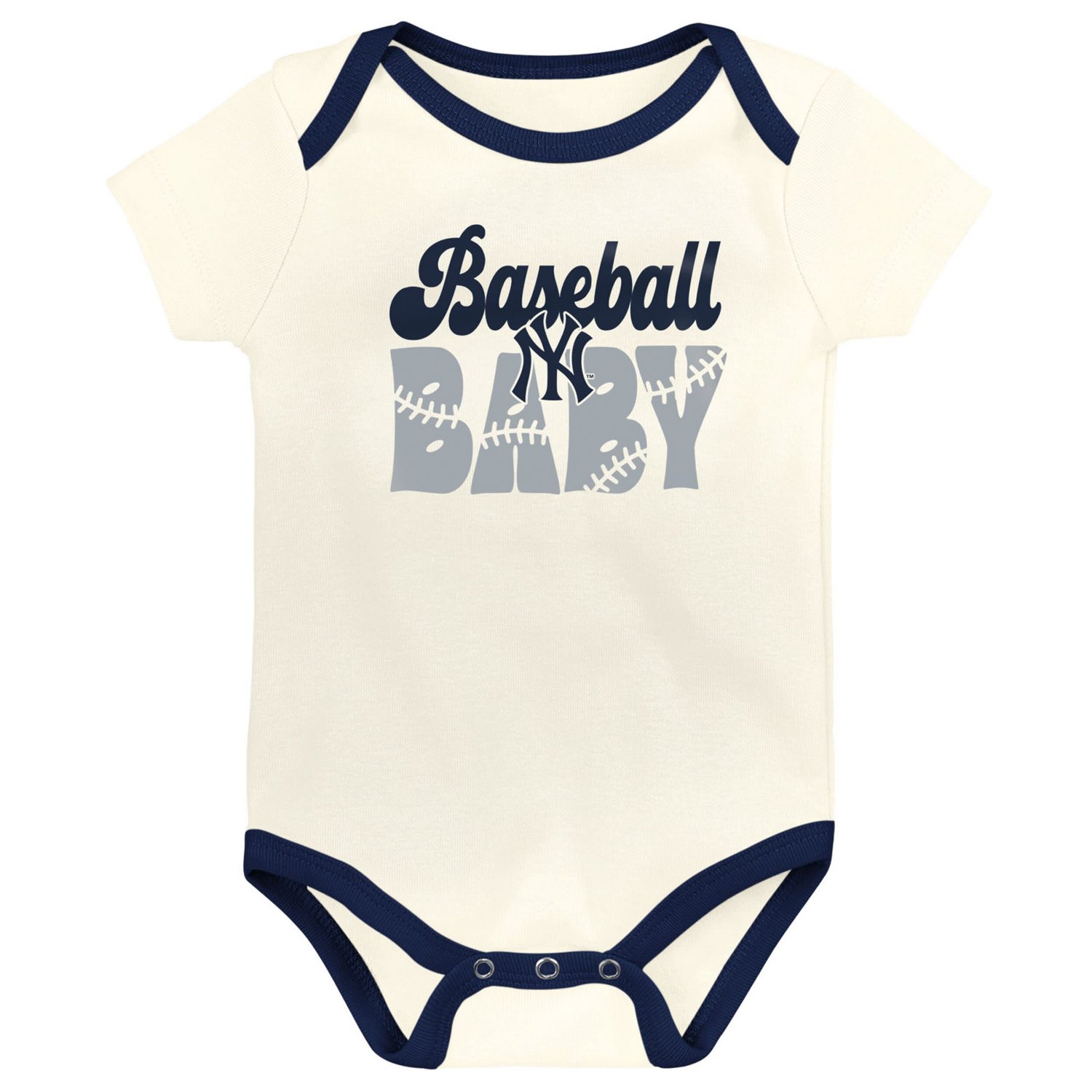 Outerstuff New York Yankees Home Team 3-Pack Bodysuit Set - view number 3