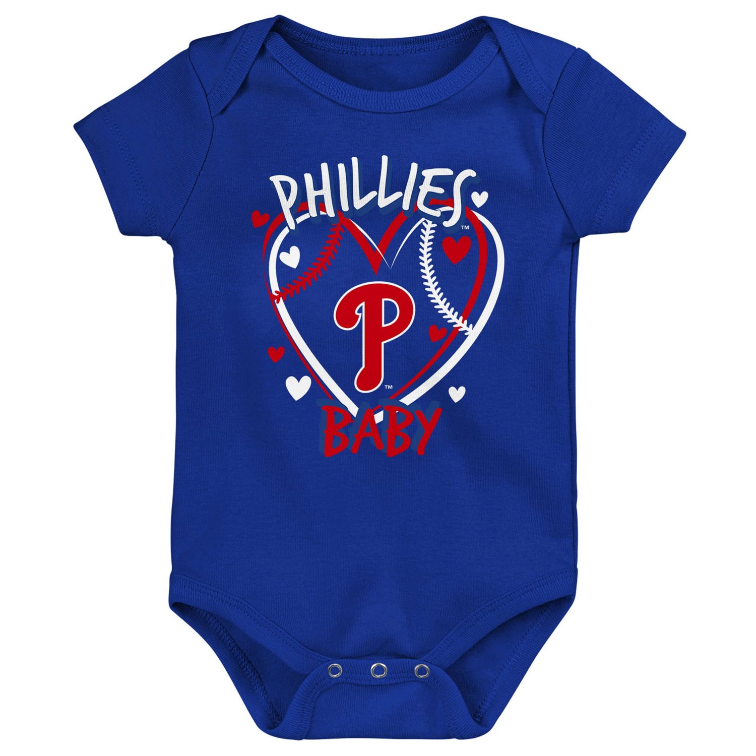 Philadelphia Phillies Slide Home Three-Pack Bodysuit Set - view number 3