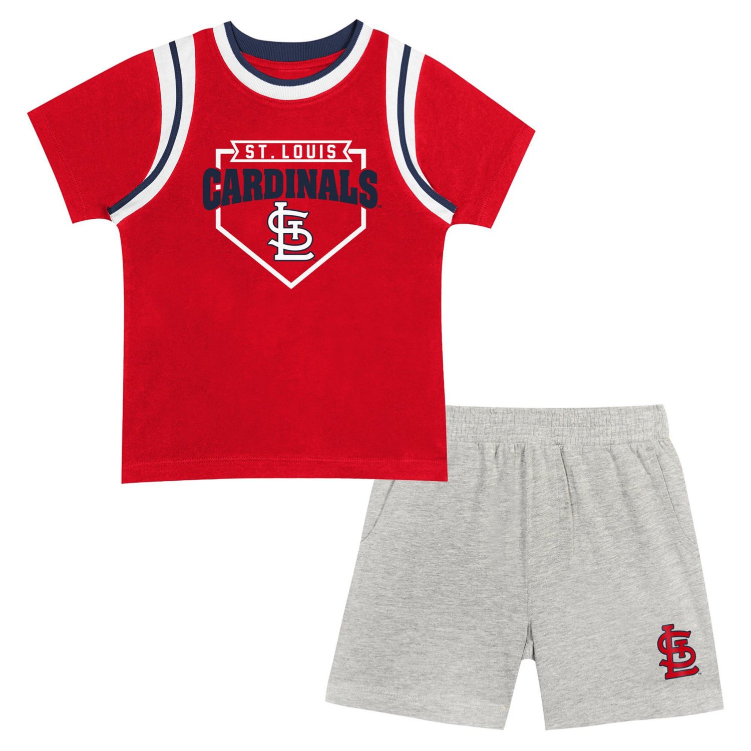 Preschool Fanatics St Louis Cardinals Loaded Base T-Shirt  Shorts Set
