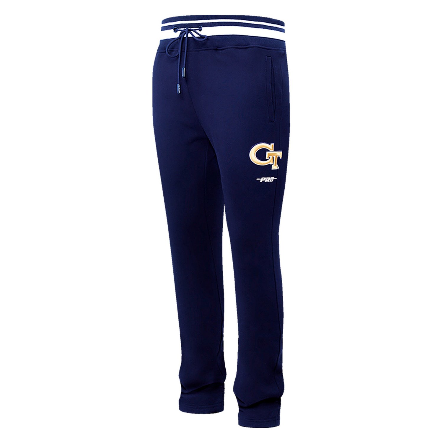 Pro Standard Georgia Tech Yellow Jackets Script Tail Fleece Sweatpants - view number 2
