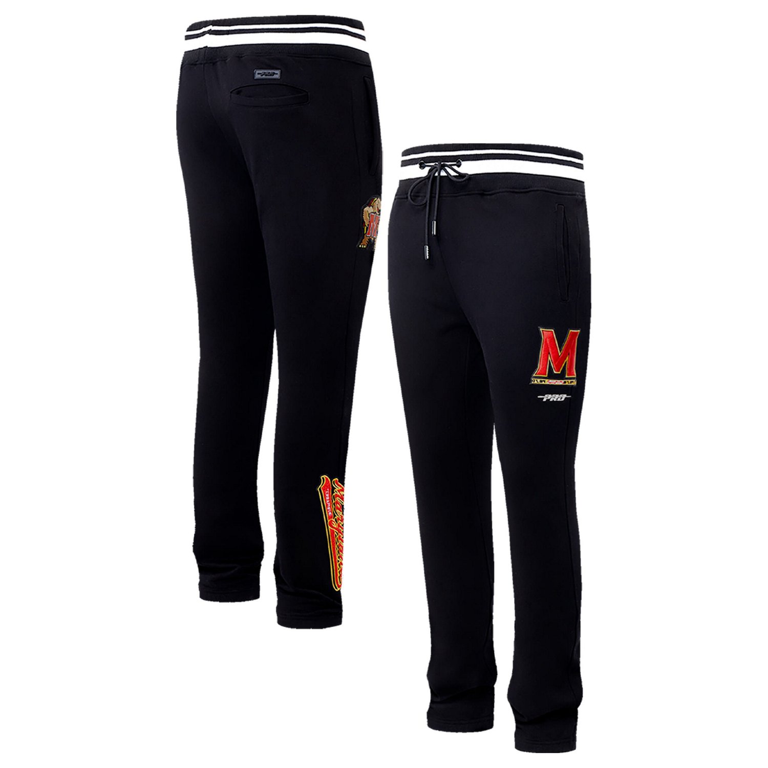 Pro Standard Maryland Terrapins Script Tail Fleece Sweatpants                                                                    - view number 1