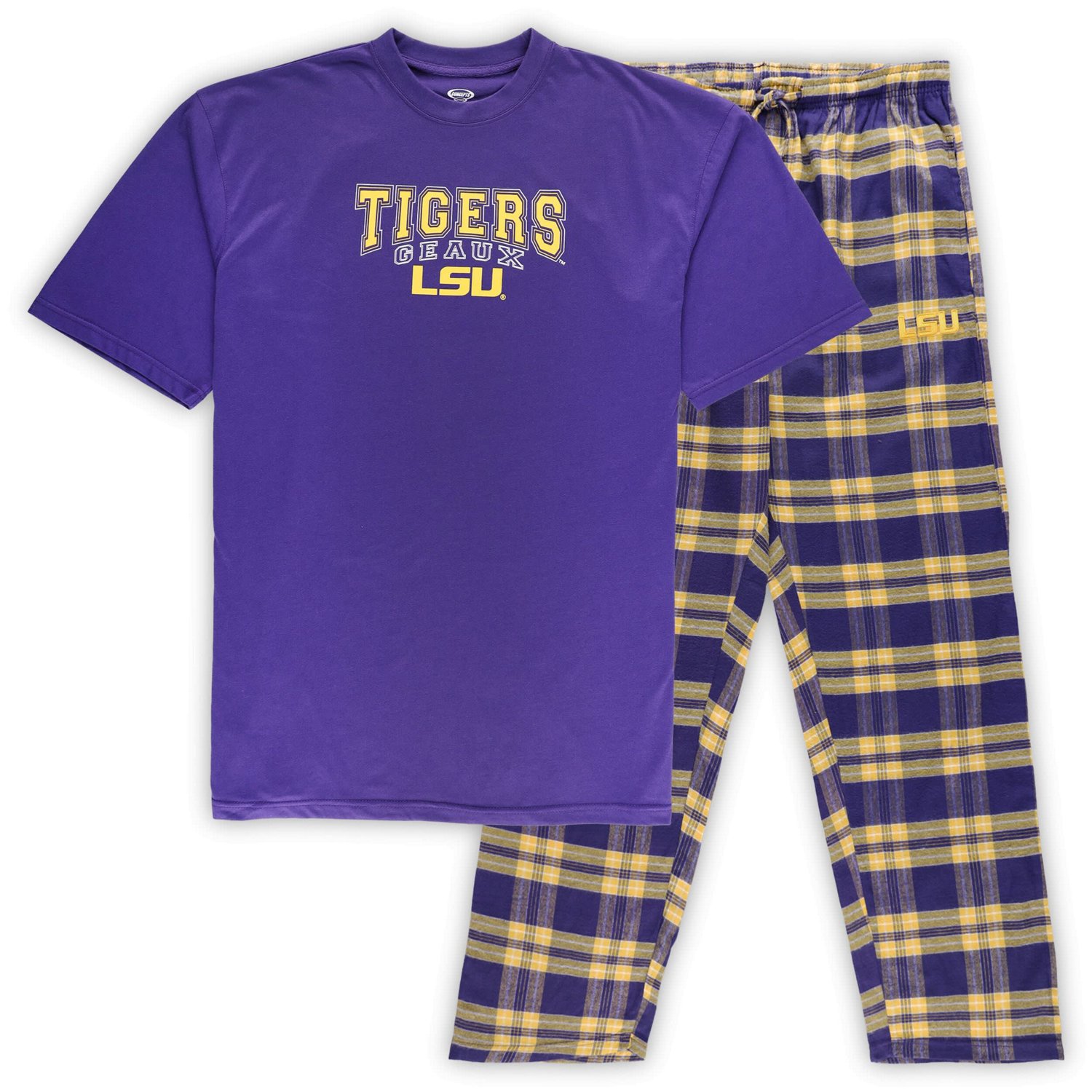 Profile LSU Tigers Big  Tall 2-Pack T-Shirt Flannel Pants Set
