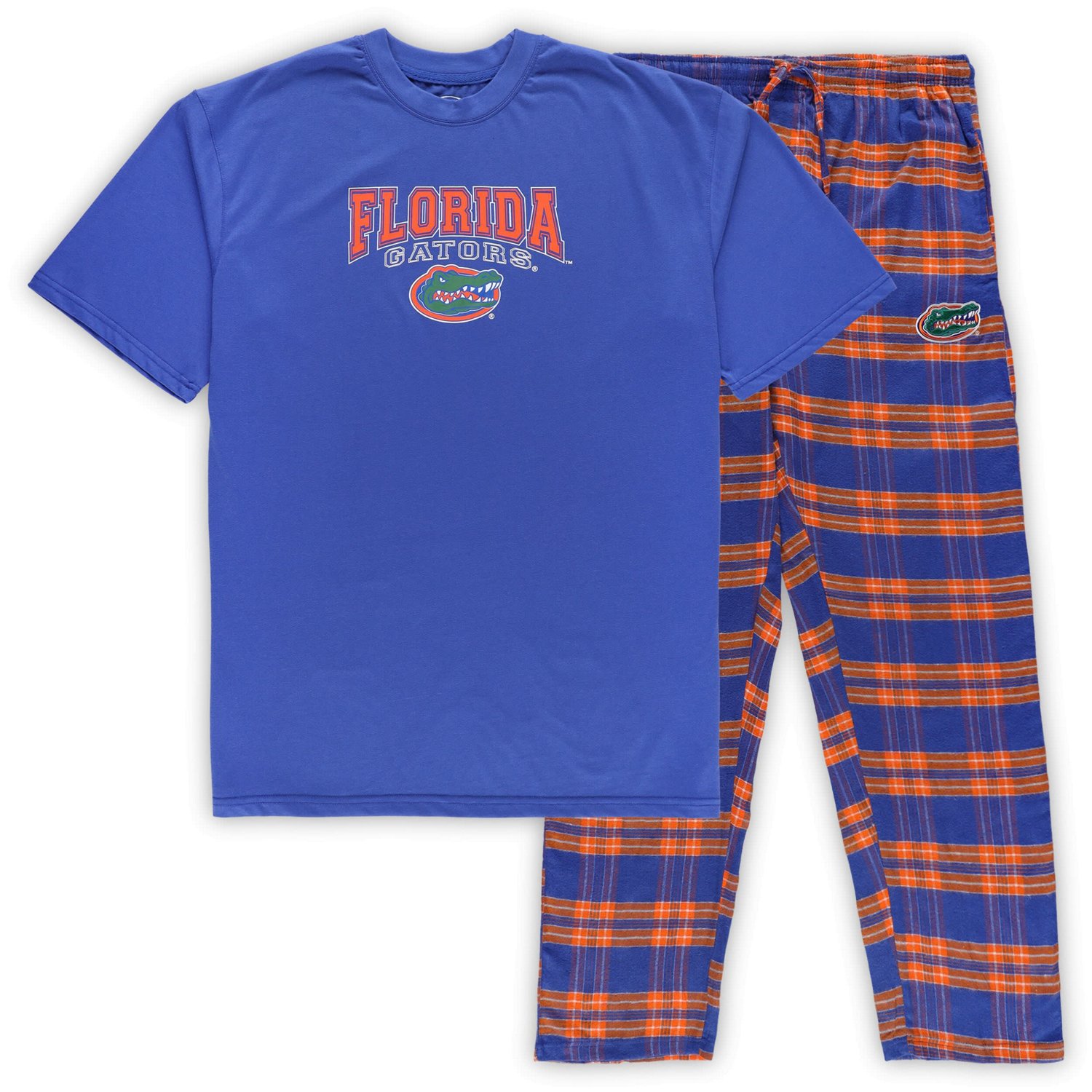 Profile Orange Florida Gators Big  Tall 2-Pack T-Shirt  Flannel Pants Set