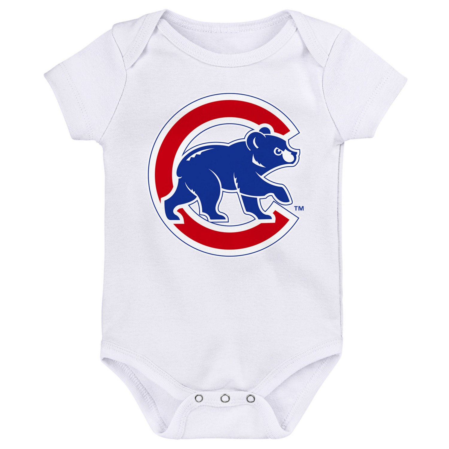 Red White Chicago Cubs Minor League Player Three-Pack Bodysuit Set