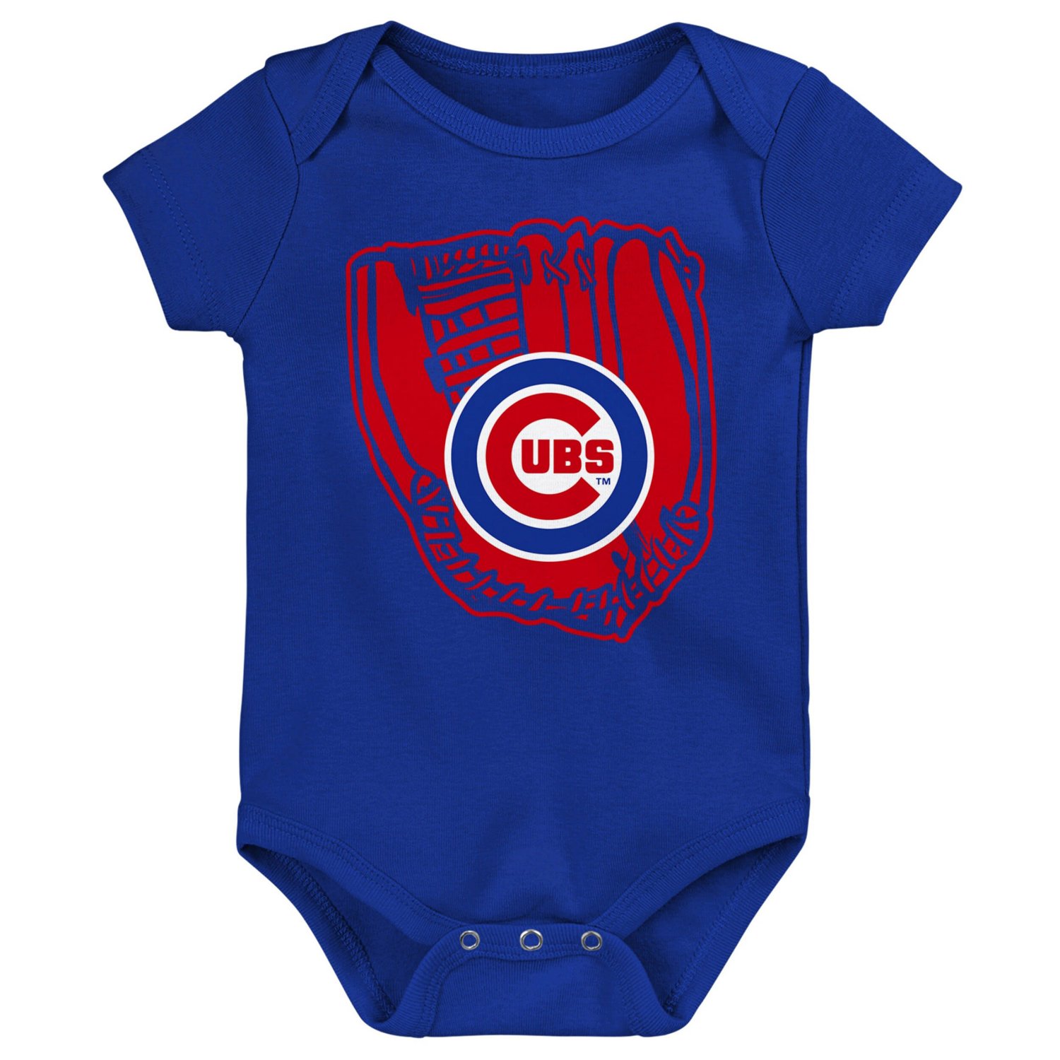 Red White Chicago Cubs Minor League Player Three-Pack Bodysuit Set
