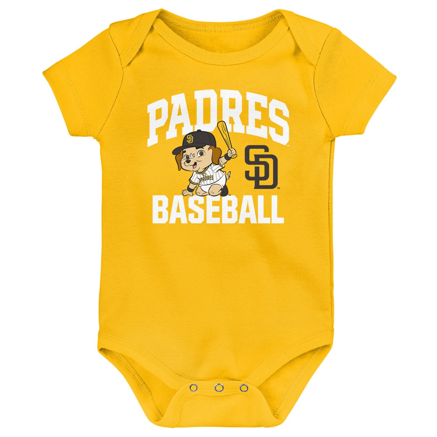 San Diego Padres Batter Up 3-Pack Bodysuit Set
