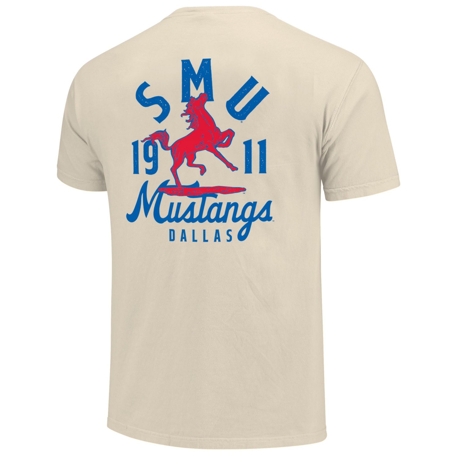 SMU Mustangs Comfort Colors Mascot Overlay T-Shirt - view number 3
