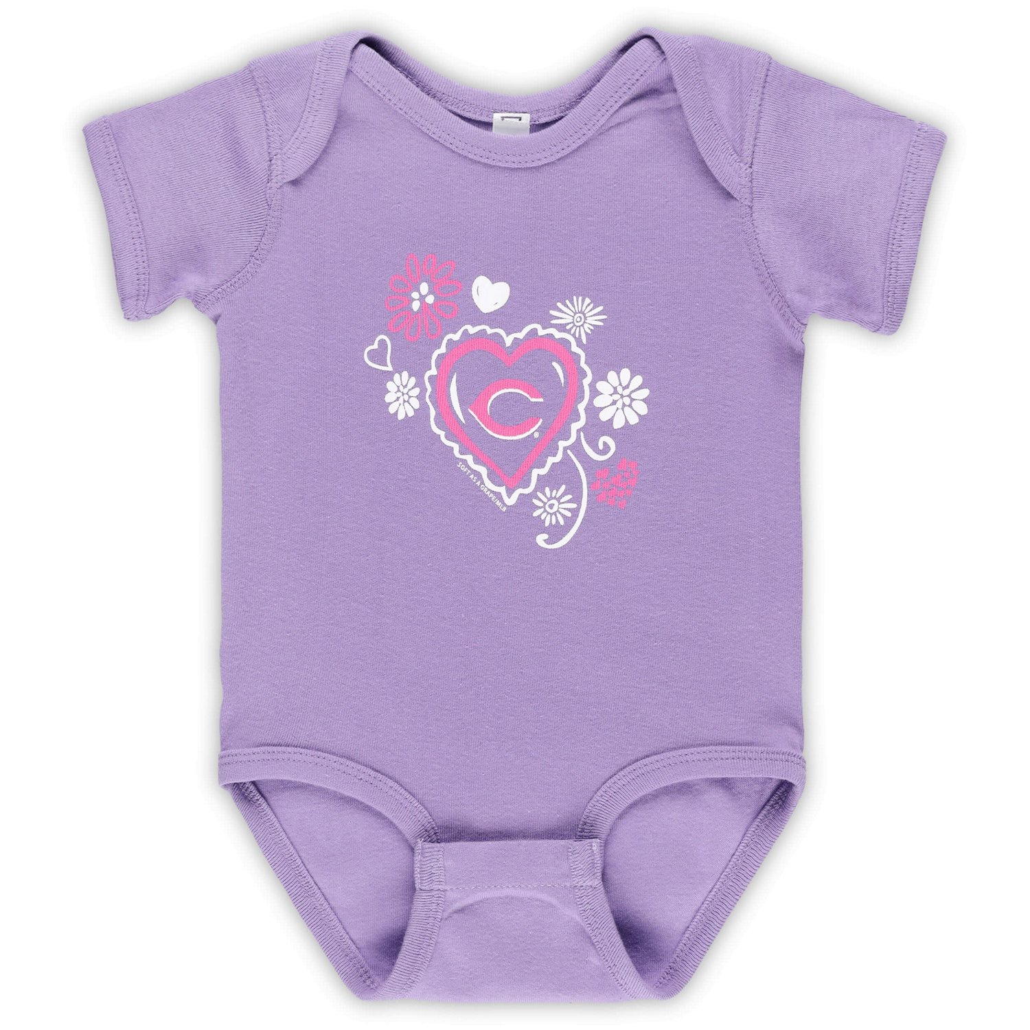 Soft as a Grape Cincinnati Reds 3-Pack Bodysuit Set