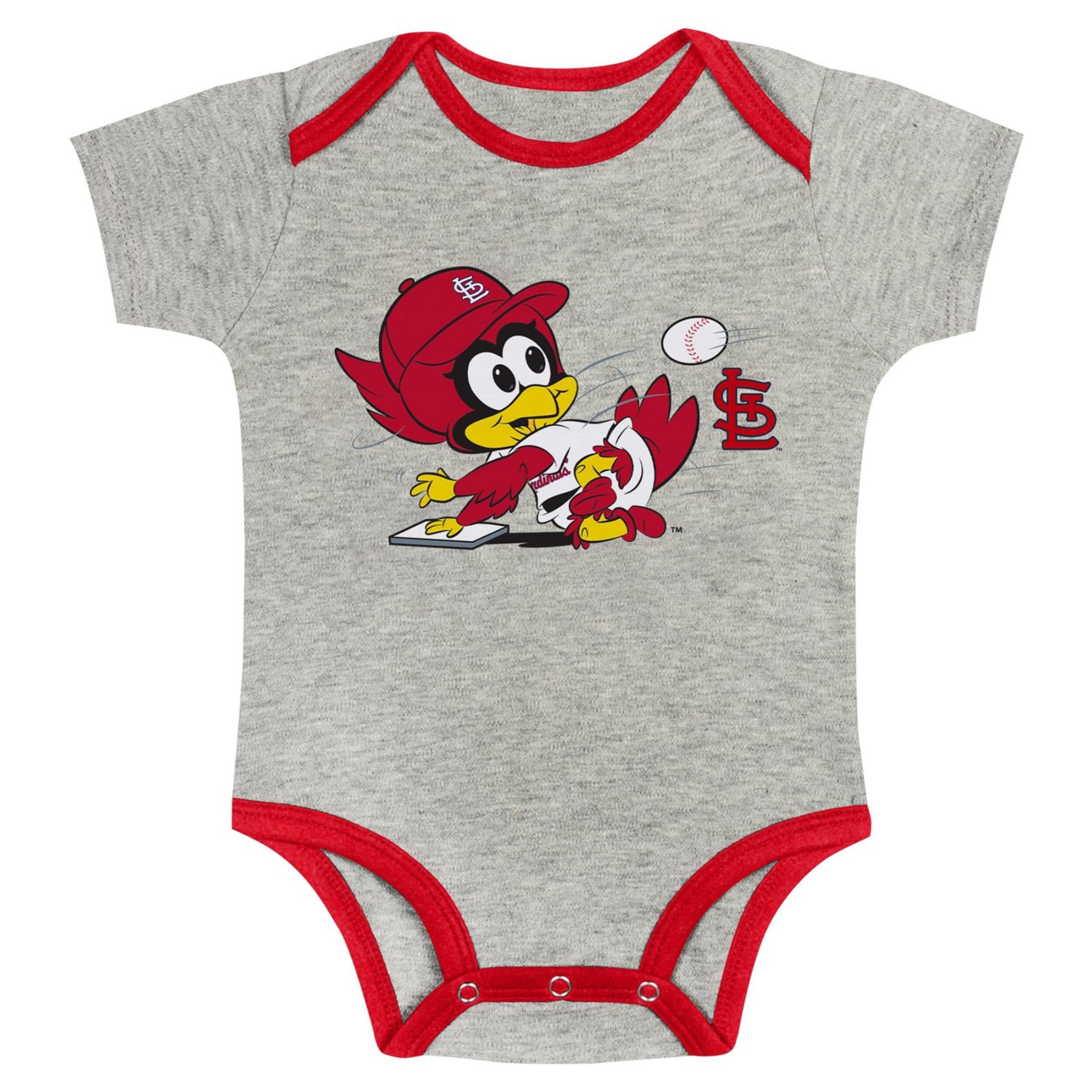 St Louis Cardinals Play Ball 2-Pack Bodysuit Set