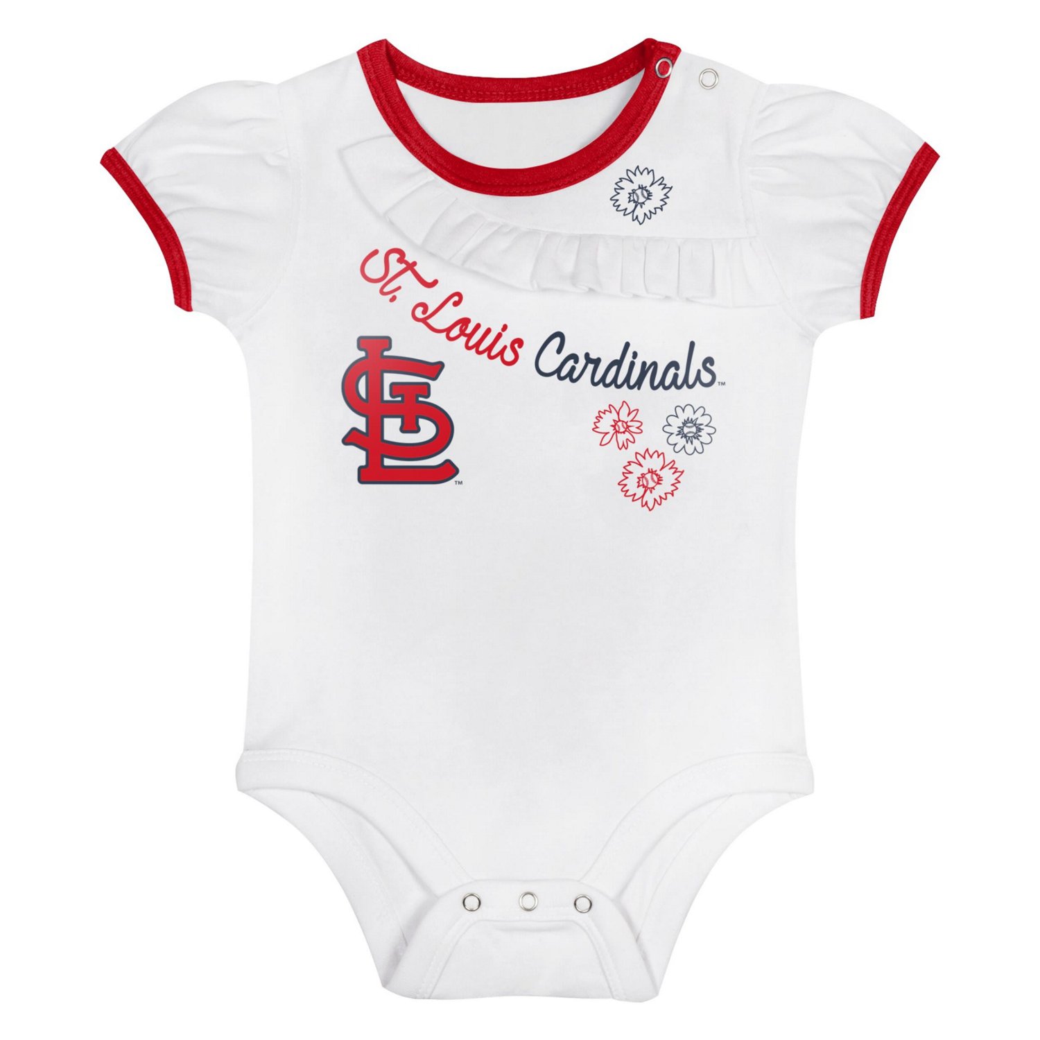 St Louis Cardinals Sweet Bodysuit  Skirt Set - view number 2