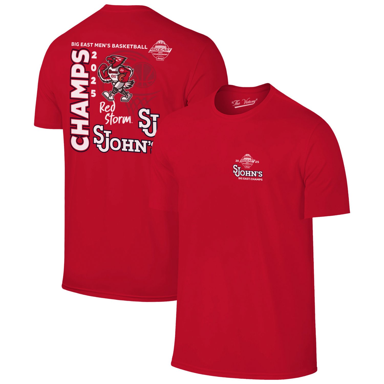The Victory St John's Storm 2025 Big East Basketball Conference Tournament Champions T-Shirt - view number 1