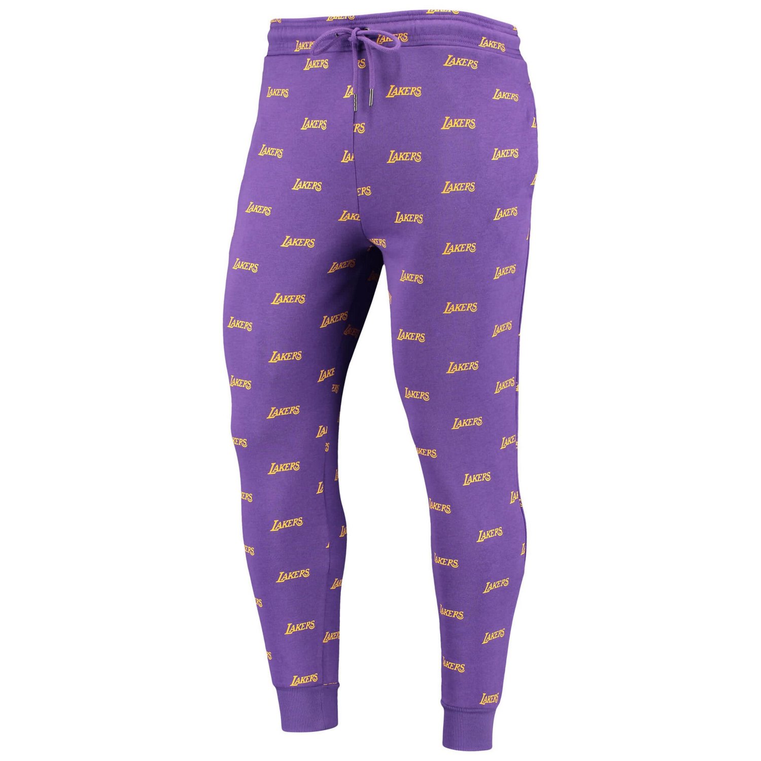 The Wild Collective Los Angeles Lakers Allover Logo Jogger Pants - view number 2