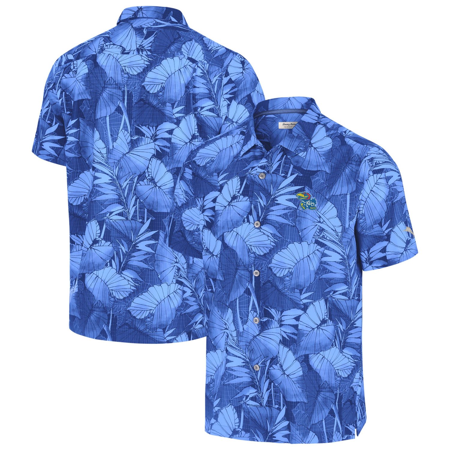 Tommy Bahama Kansas Jayhawks Coast Nuevo Fronds Button-Up Shirt