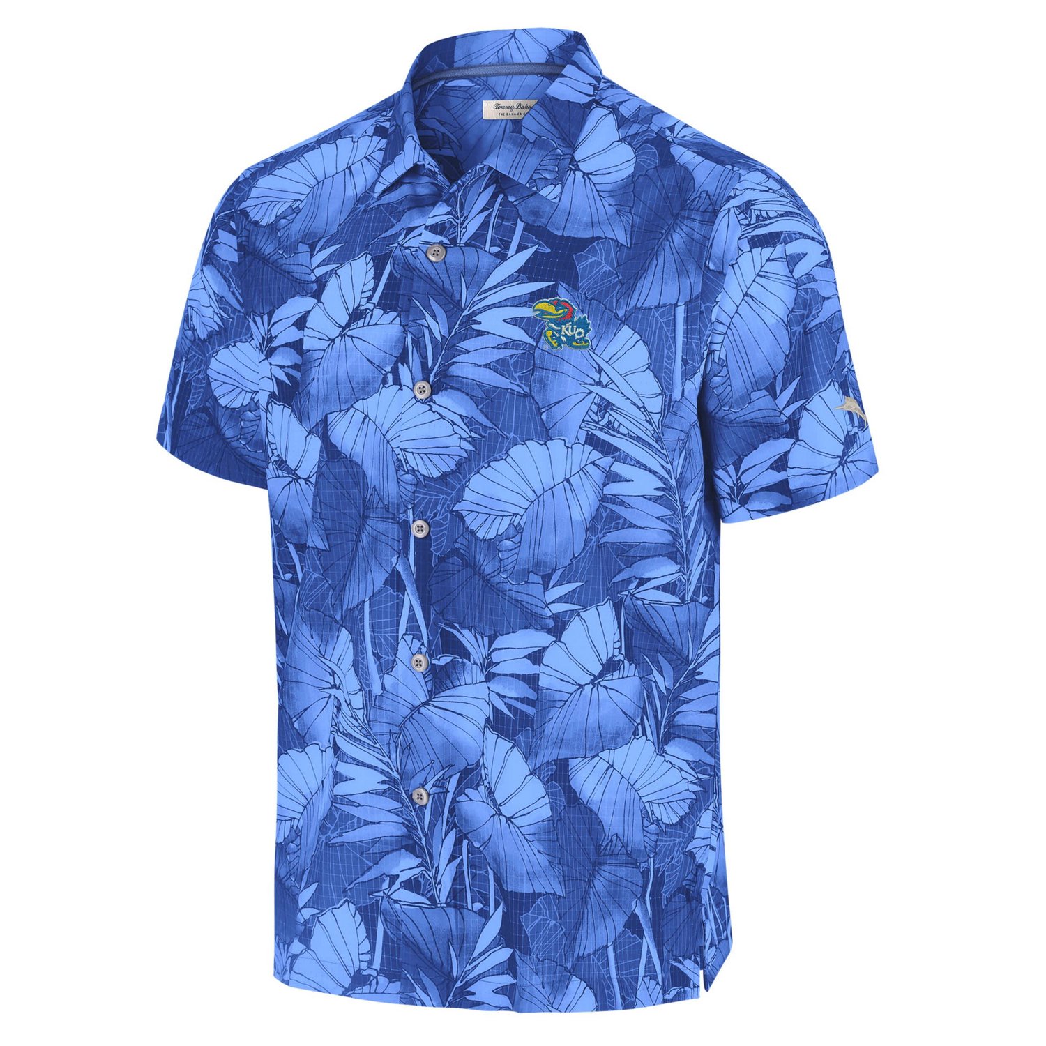 Tommy Bahama Kansas Jayhawks Coast Nuevo Fronds Button-Up Shirt
