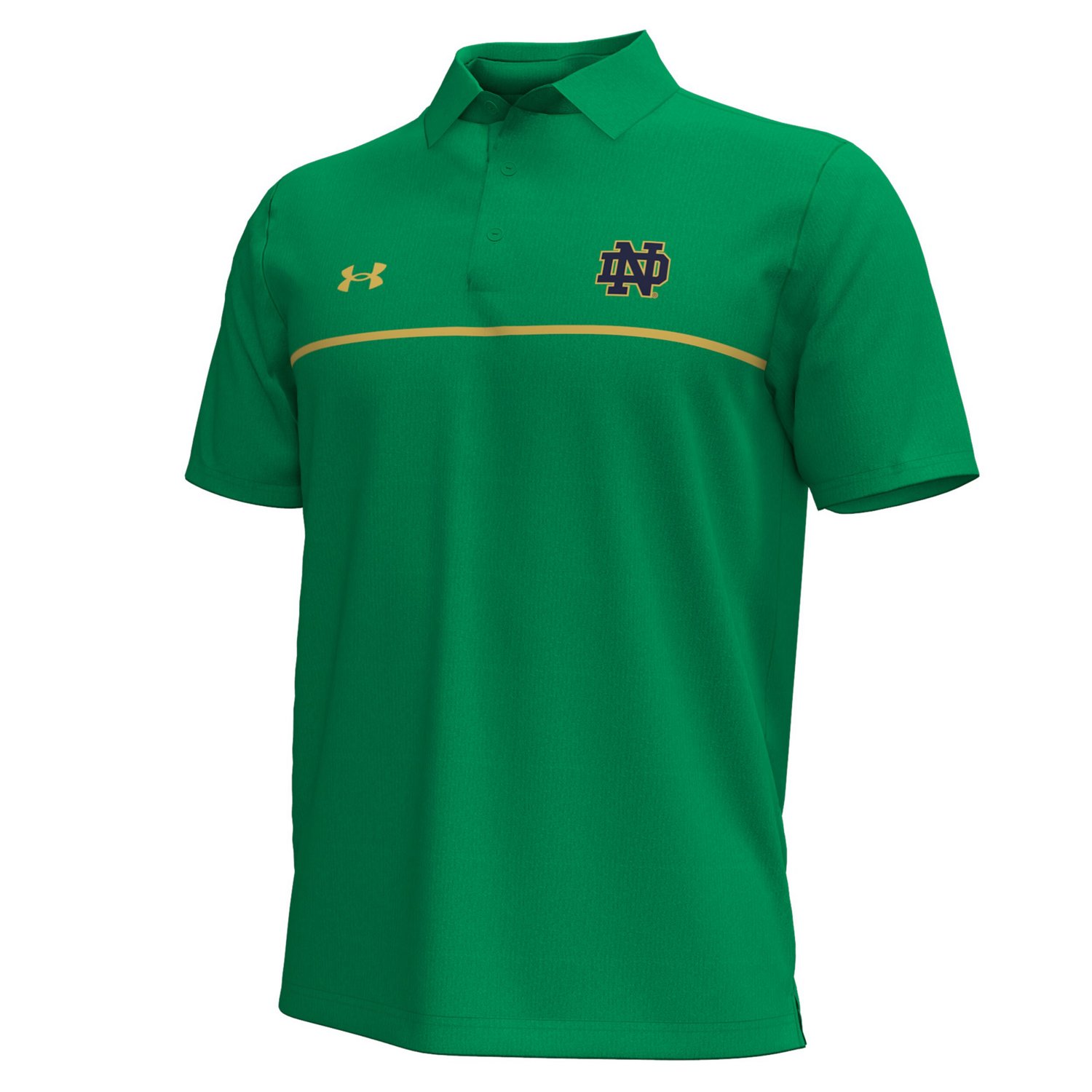 Under Armour Notre Dame Fighting Irish Playoff Chest Stripe Performance Polo - view number 2