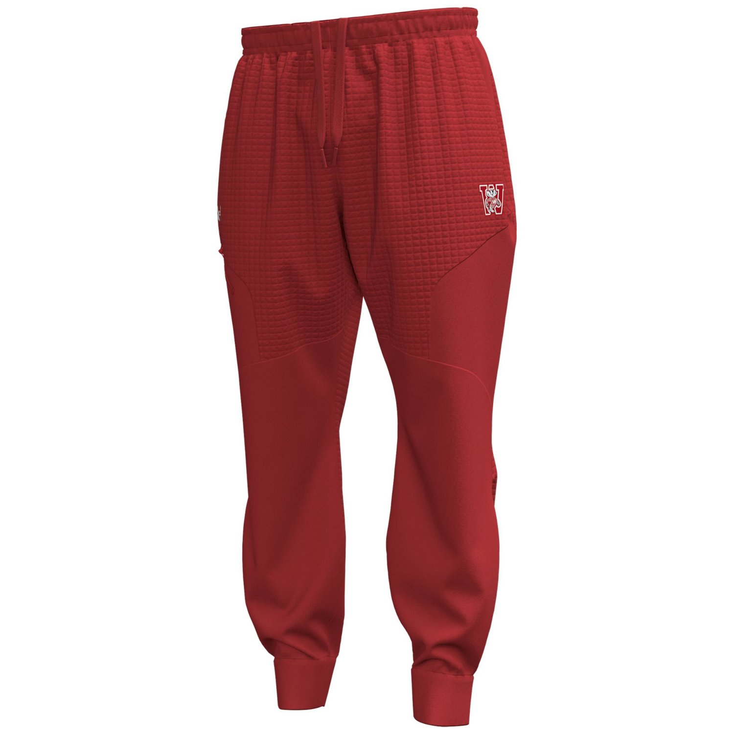Under Armour Wisconsin Badgers 1980 Throwback Unstoppable Fleece Jogger Pants - view number 2