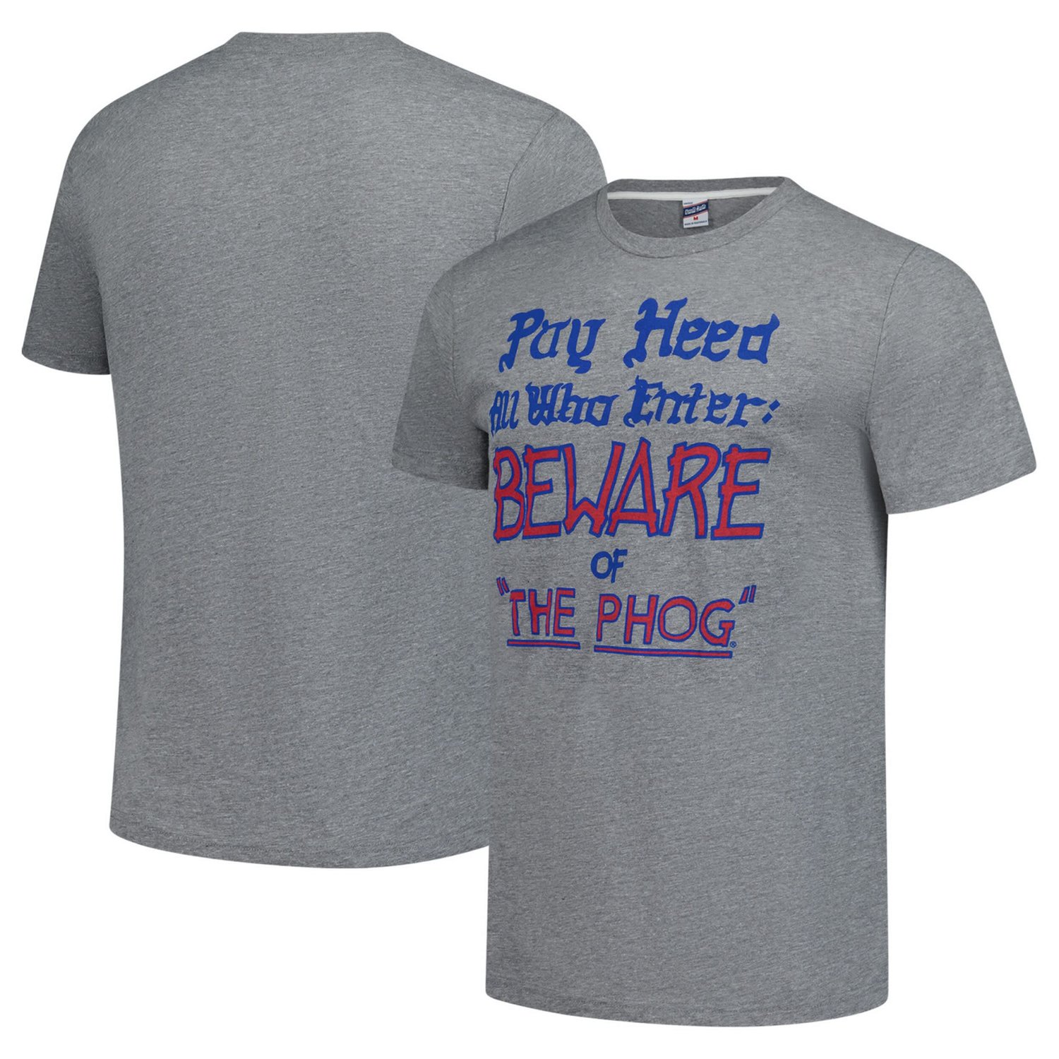 Unisex Charlie Hustle Kansas Jayhawks Pay Heed Tri-Blend T-Shirt