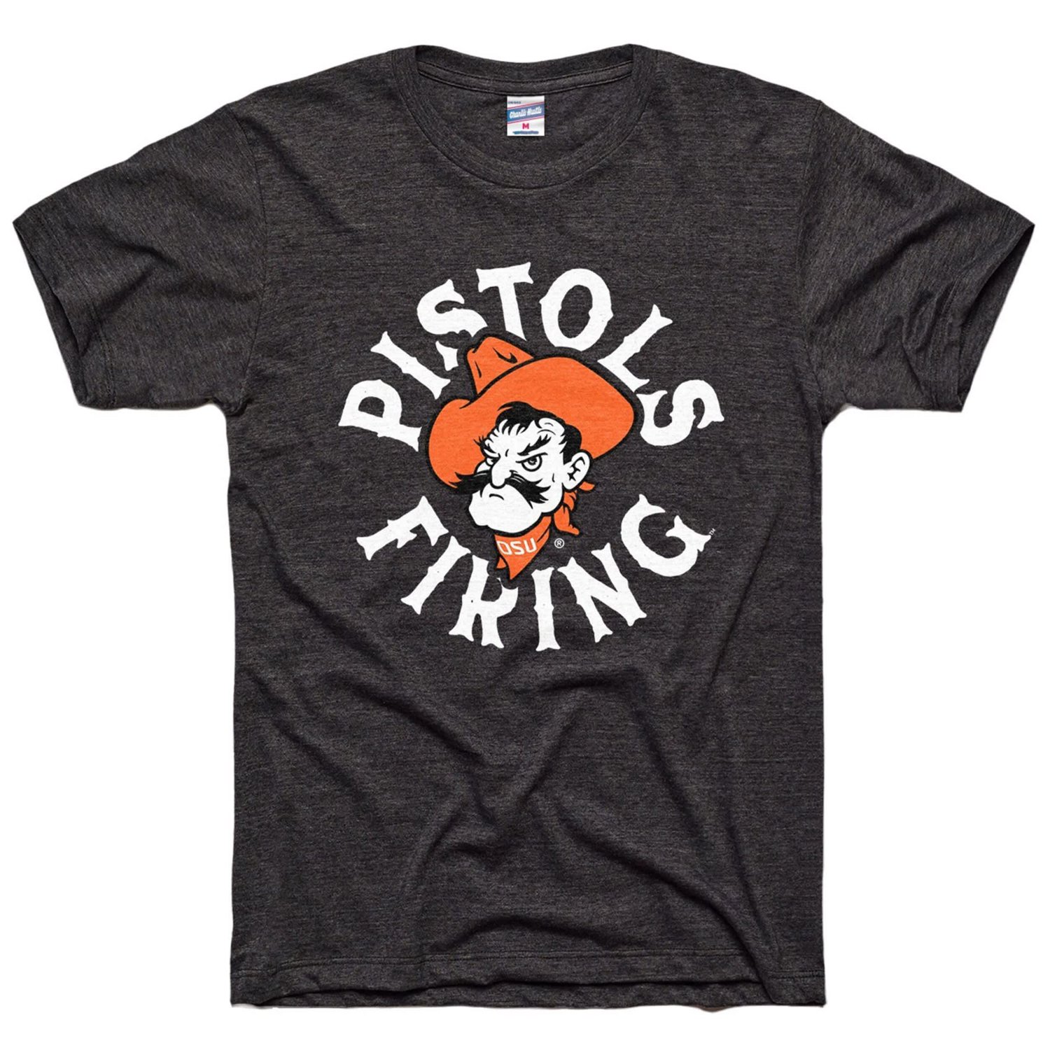 Unisex Charlie Hustle Oklahoma State Cowboys Pistols Firing Tri-Blend T-Shirt - view number 1