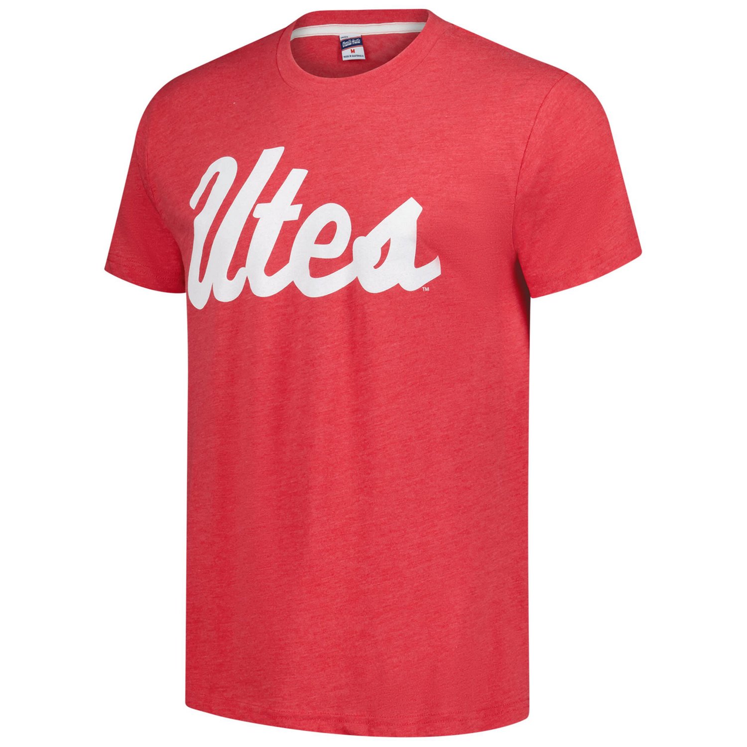 Unisex Charlie Hustle Utah Utes Script Tri-Blend T-Shirt                                                                         - view number 2